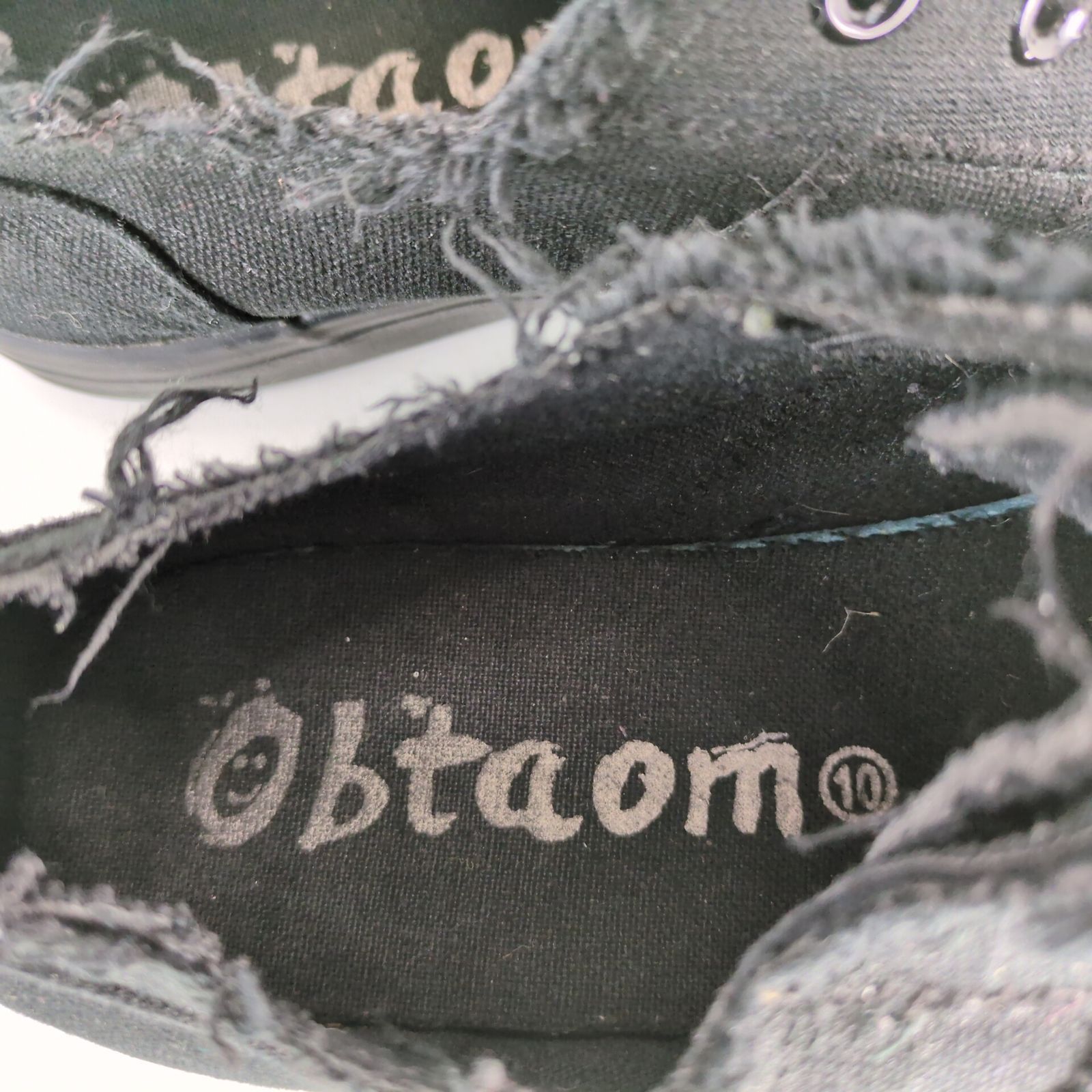 Other Obtaom Low Top Black Canvas Monochrome Sneakers Women's 10 Size US 10 / IT 40 - 8 Thumbnail