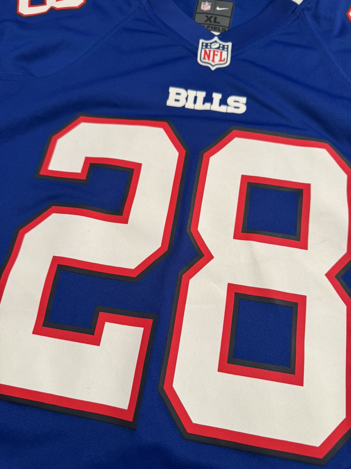 Nike Buffalo Bills CJ Spiller #28 NFL On Field Game Home Jersey Size US XL / EU 56 / 4 - 3 Thumbnail