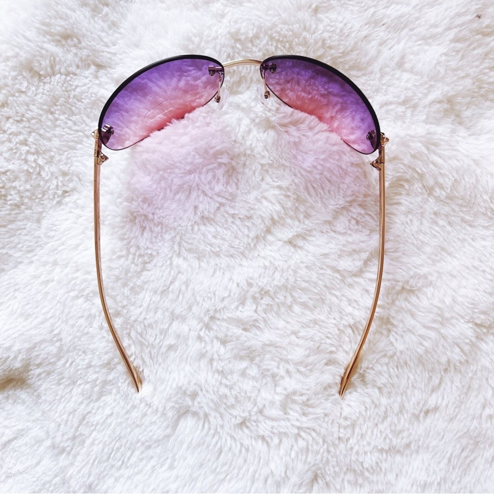 Other Ophelia Purple Floral Chic Sunglasses Size ONE SIZE - 7 Thumbnail