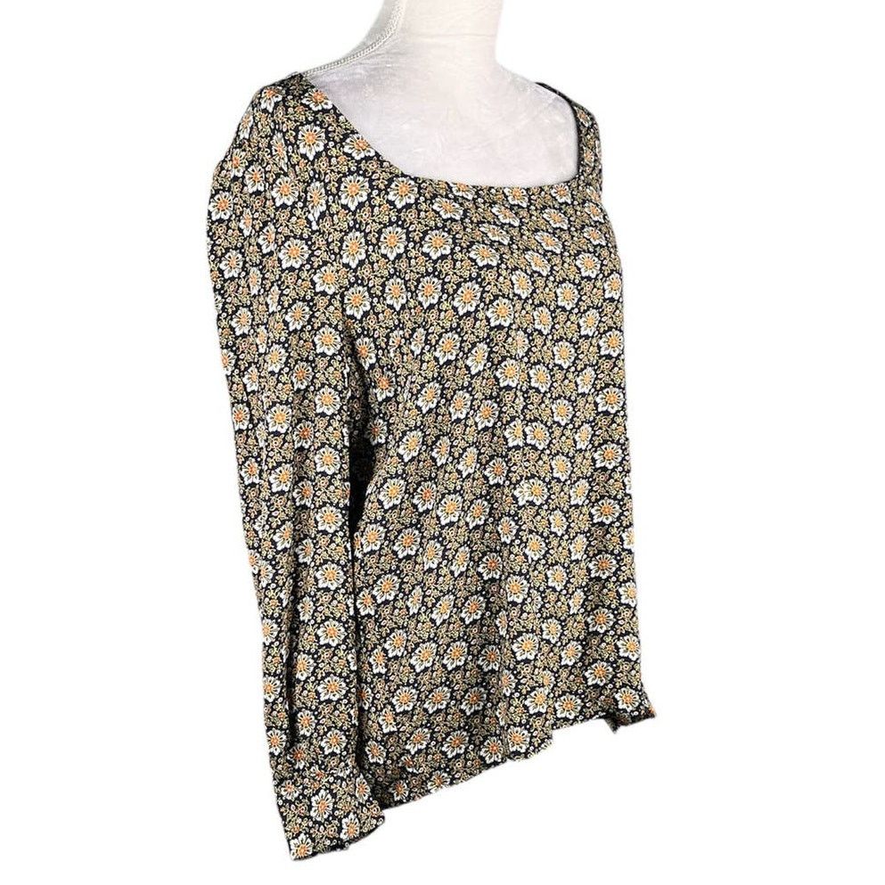 Loft Loft Top Blouse Floral Long Sleeves Medium New Size M / US 6-8 / IT 42-44 - 6 Thumbnail