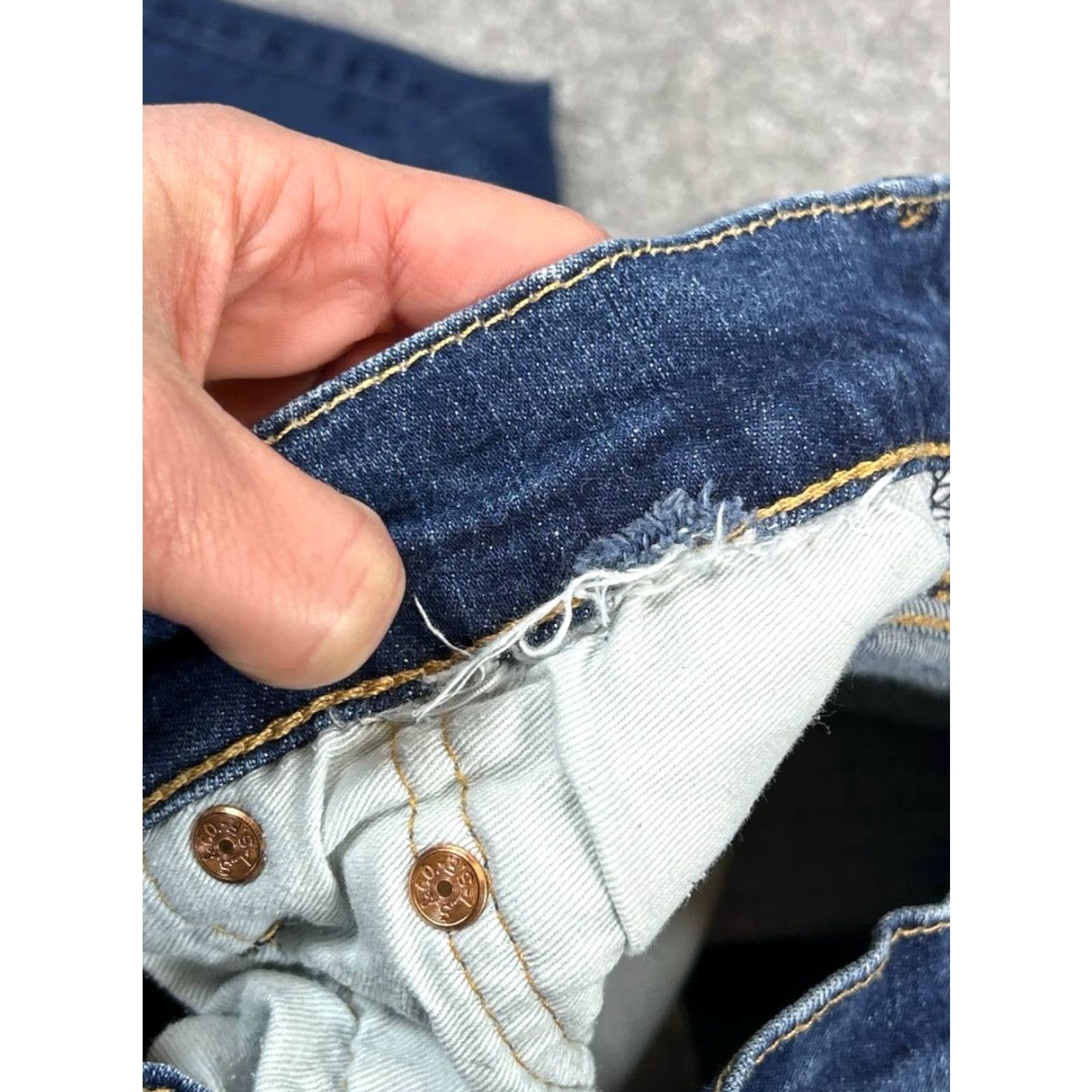 Levi's Levi's 512 Slim Jeans Mens 31 Blue Denim Mid Rise Straight Leg 28x28 Size US 31 - 6 Thumbnail