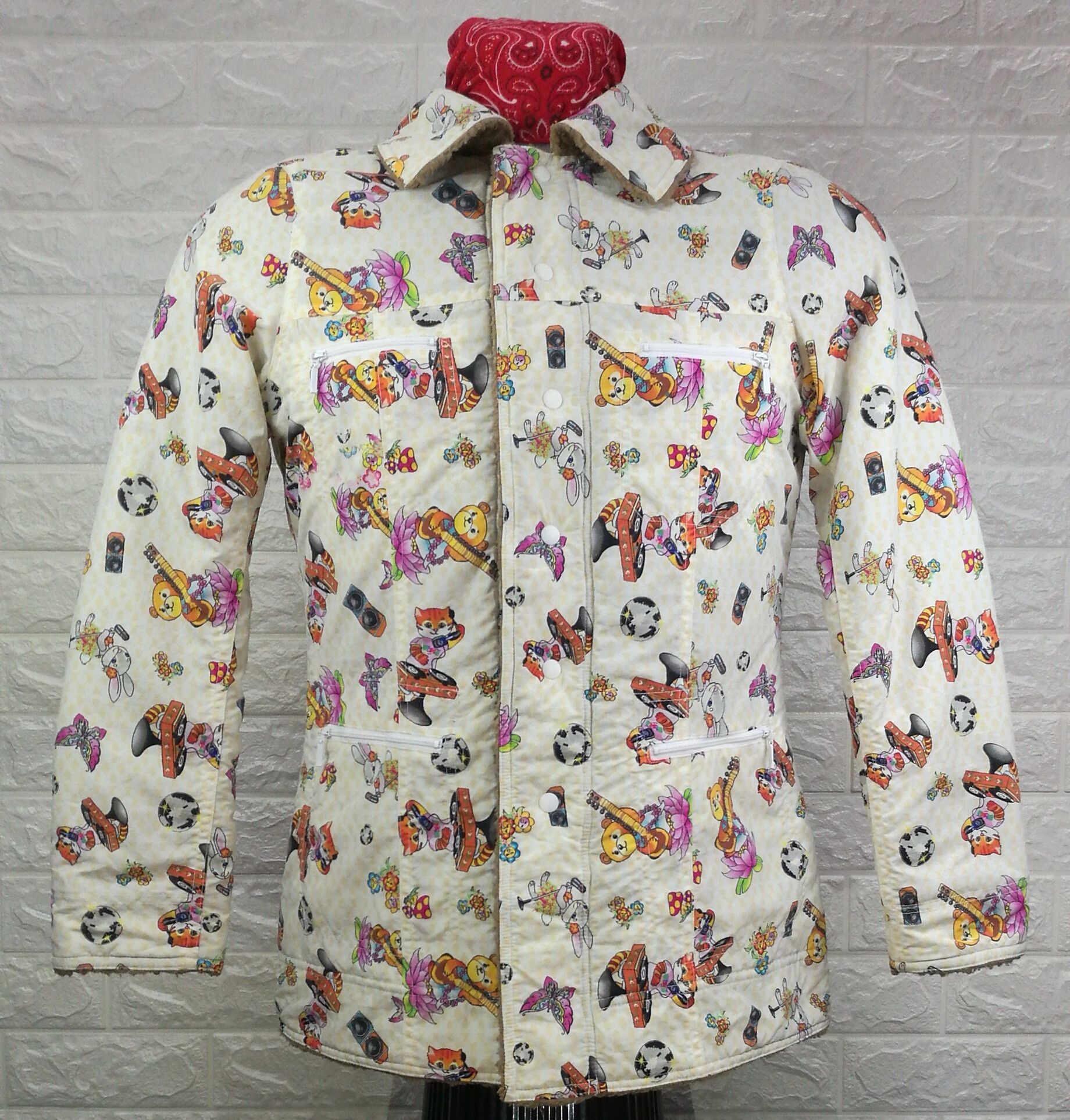 Japanese Brand Vintage Reversible Full Printed Cartoon & Fleece Jacket Size US S / EU 44-46 / 1 - 1 Thumbnail
