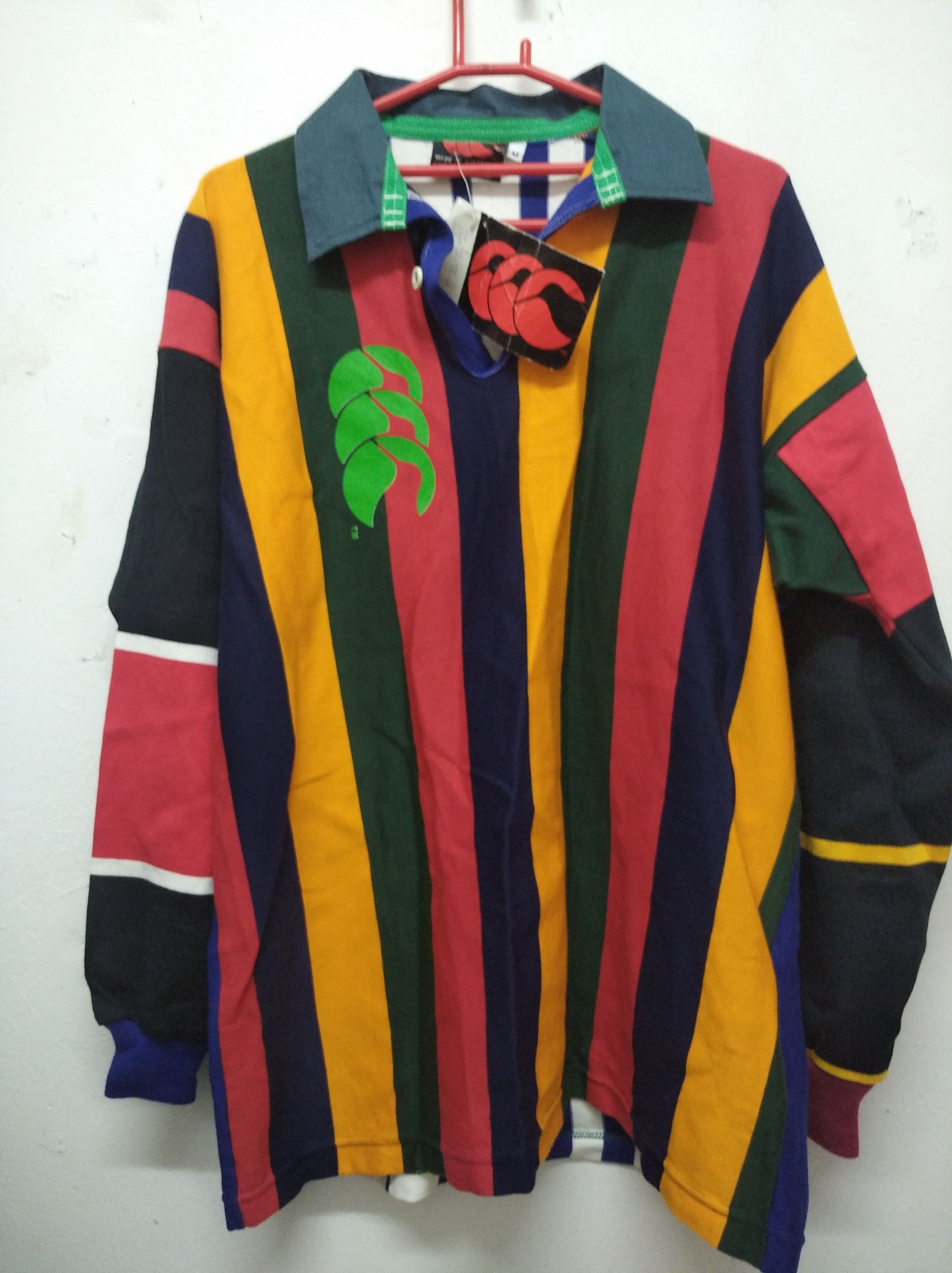 Canterbury of New Zealand × Vintage VERY RARE VINTAGE SHIRT POLO RUGBY CANTERBURY deadstock Size US M / EU 48-50 / 2 - 1 Thumbnail