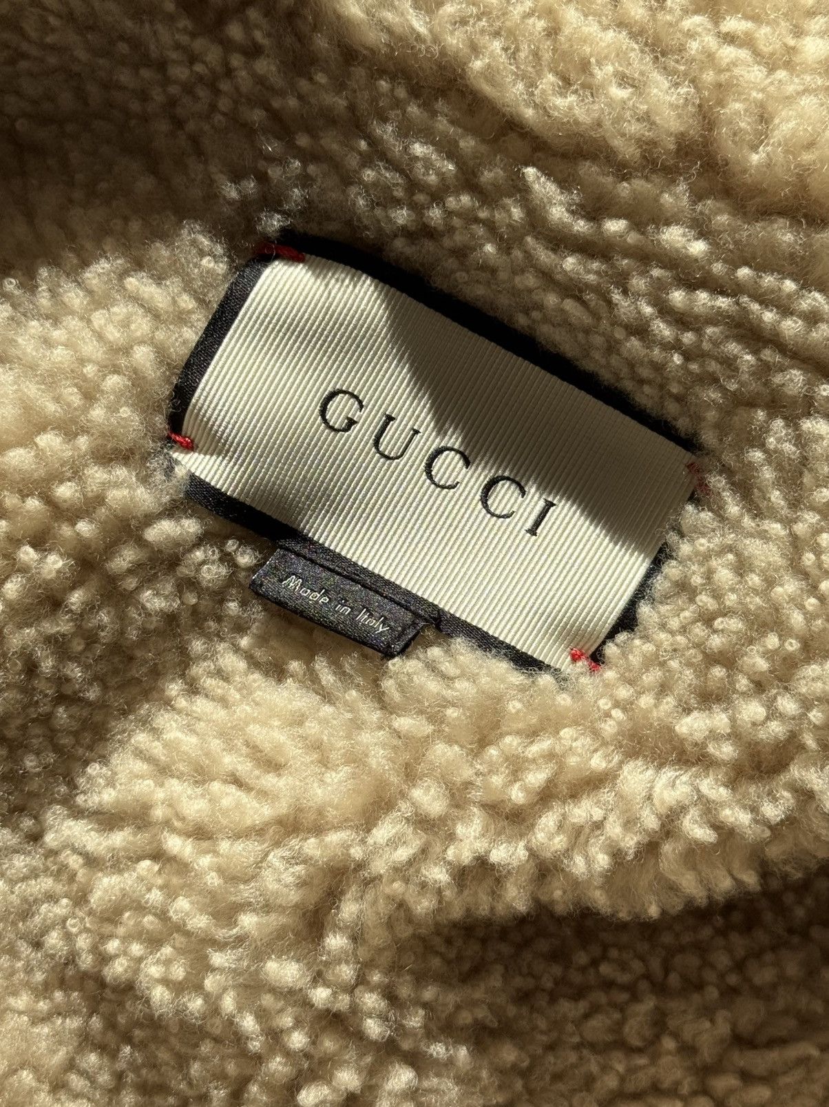 Gucci Gucci L'Aveugle Par Amour Shearling Denim jacket 46 Runway Size US L / EU 52-54 / 3 - 7 Thumbnail