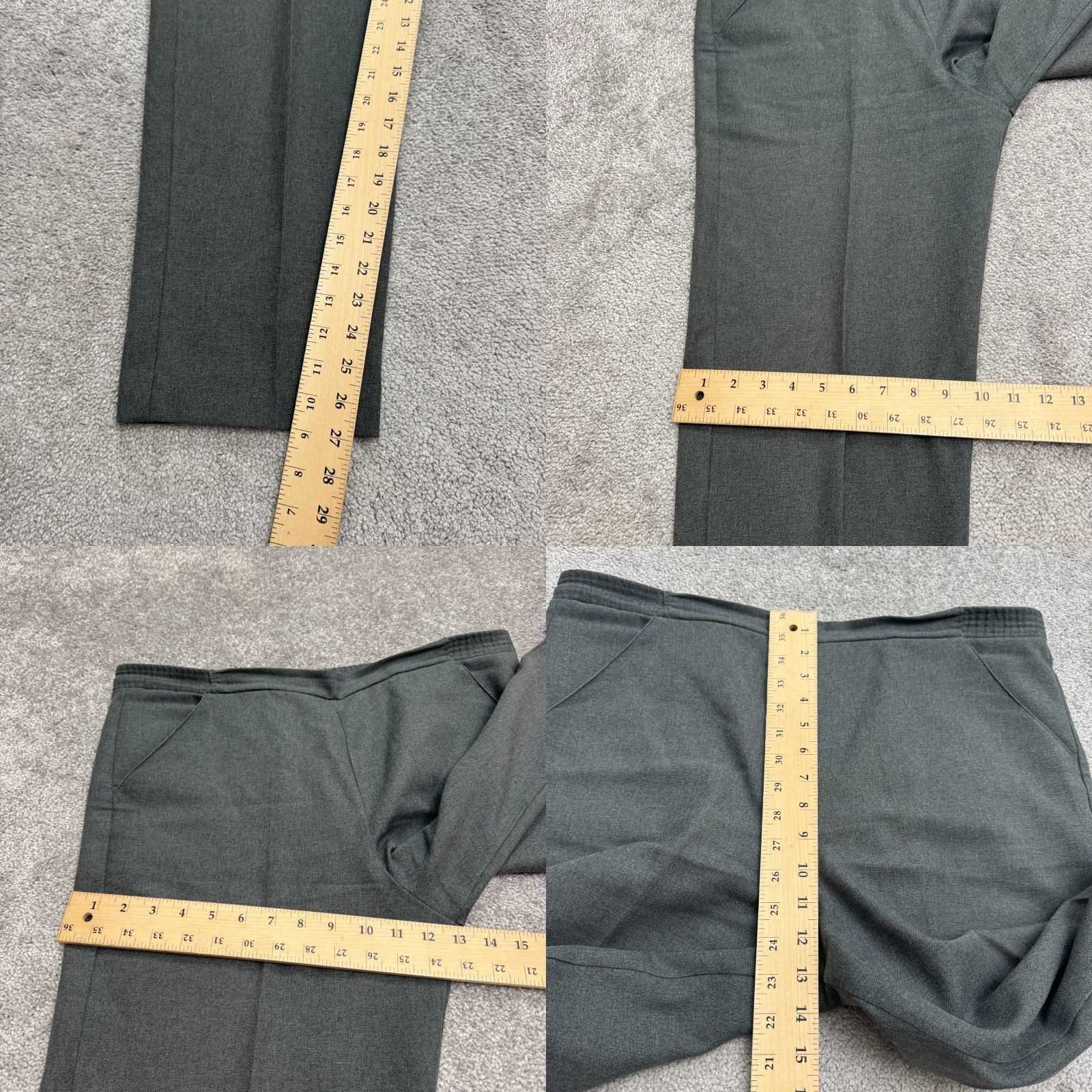 Vintage VINTAGE Donnkenny Pants 14 Gray 90's Straight Leg Pull On Womens Size 36" / US 14 / IT 50 - 8 Thumbnail