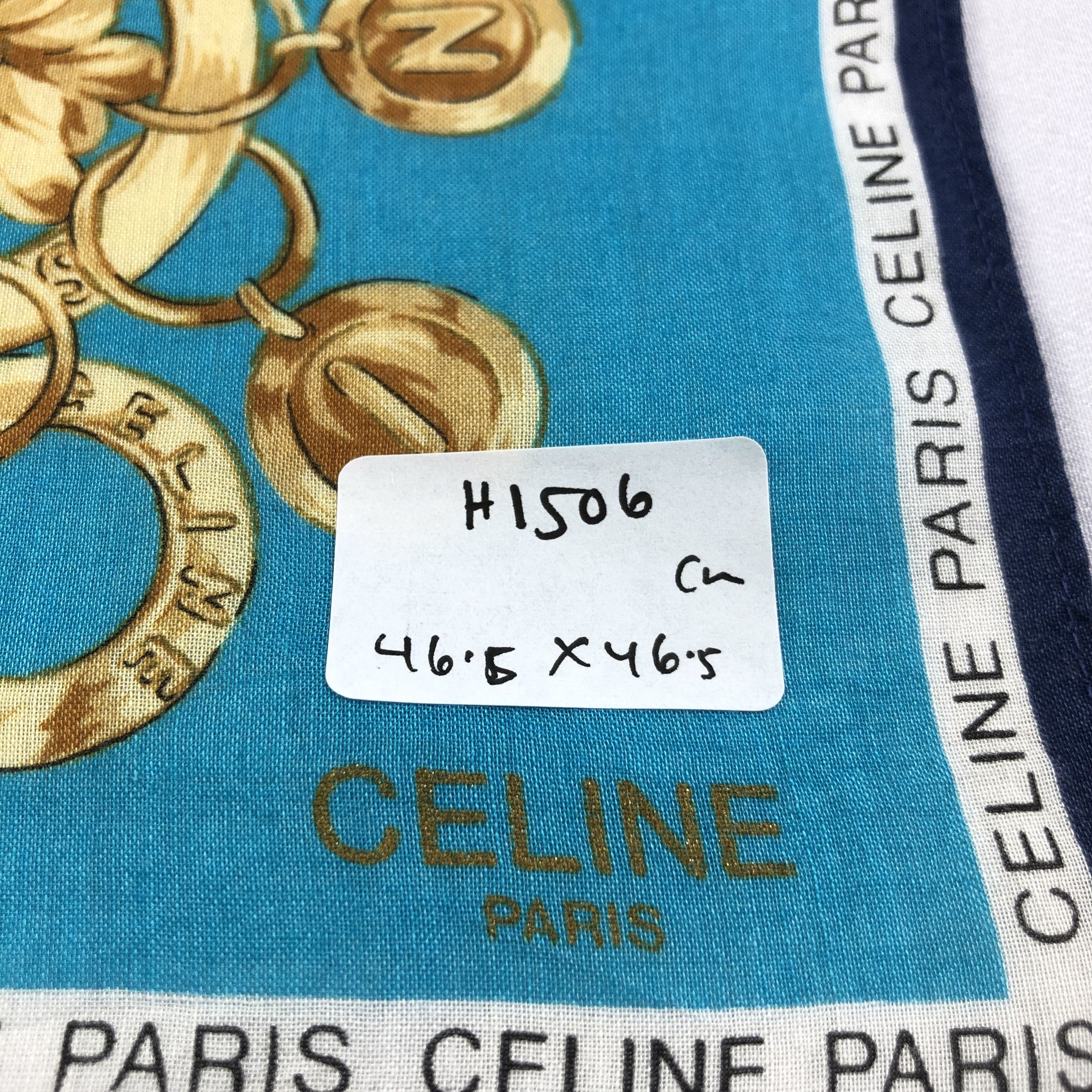 Vintage Celine Luxury Handkerchief Neckerchief Bandana H1506 Size ONE SIZE - 6 Thumbnail