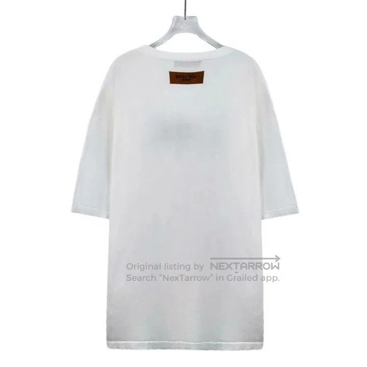 Louis Vuitton Louis Vuitton 2022 White Logo Cotton T. Size US XXL / EU 58 / 5 - 2 Thumbnail