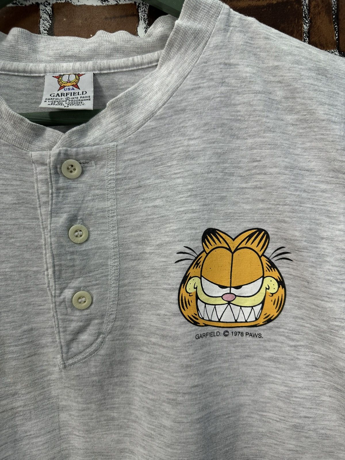 Vintage Vintage 90s Garfield Back Heat Tshirt A940 Size US M / EU 48-50 / 2 - 5 Thumbnail
