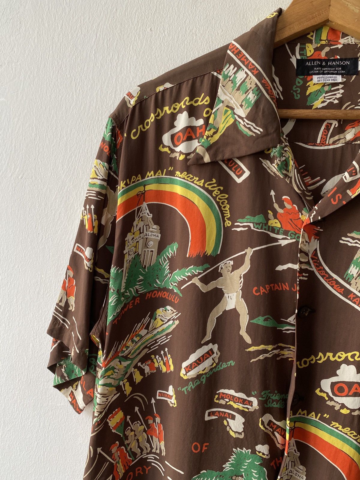 Japanese Brand × Sun Surf Allen & Hanson Brown History Of The Island Hawaiian Shirt Size US L / EU 52-54 / 3 - 6 Thumbnail