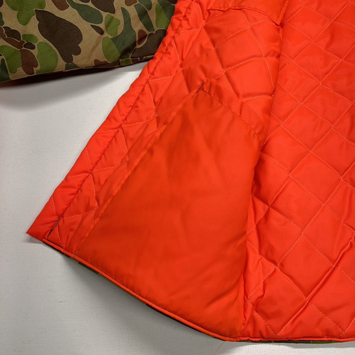 Vintage VTG Ranger Jacket Duck Camo Orange Lined Quilted Canvas 90s Size US M / EU 48-50 / 2 - 5 Thumbnail