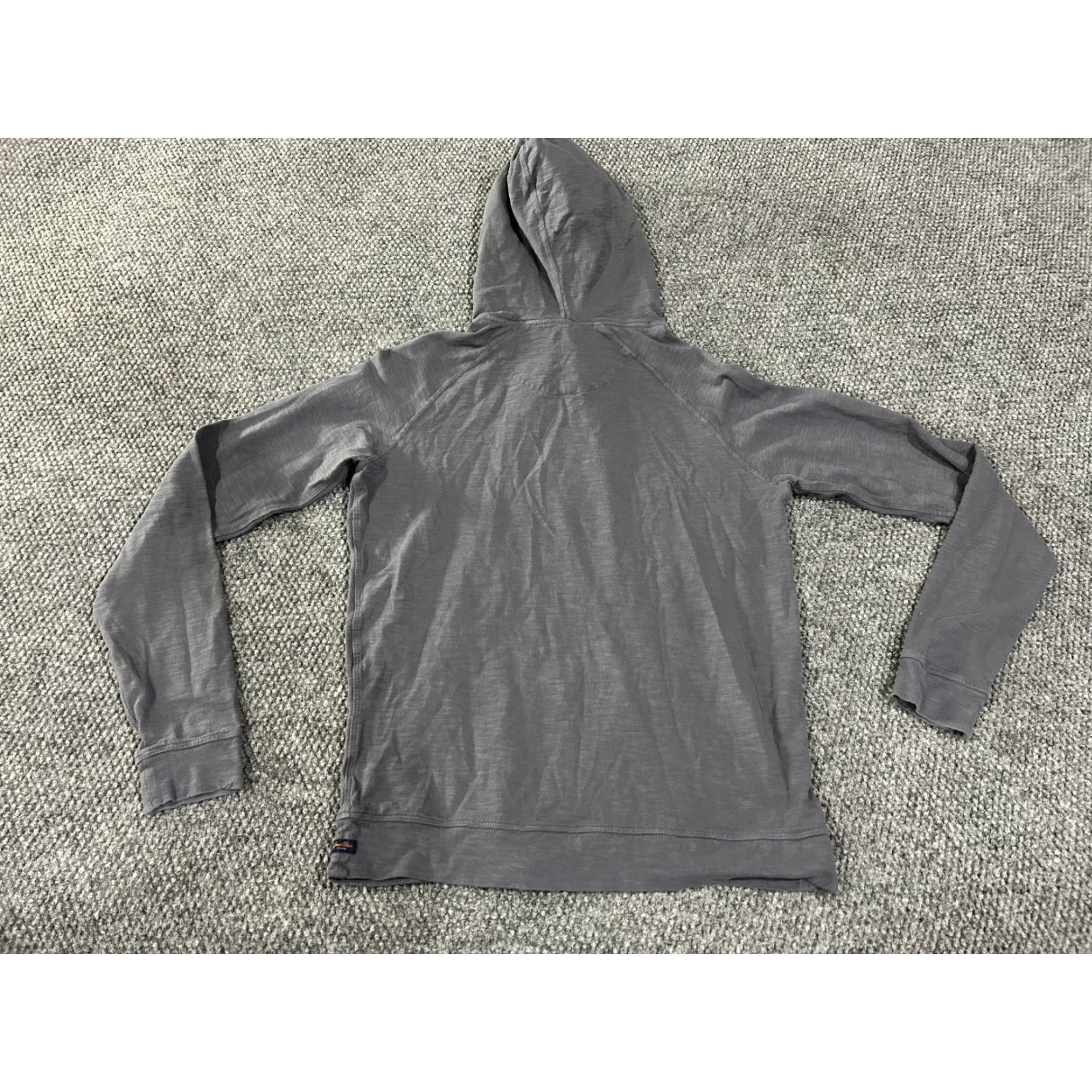Vintage Goodman Hoodie Mens Small Gray Lightweight Drawstring Pullover Casual Zip Knit Cotton Polyester Regular Long Sleeve Solid Music Theme Boys? Size US S / EU 44-46 / 1 - 6 Thumbnail