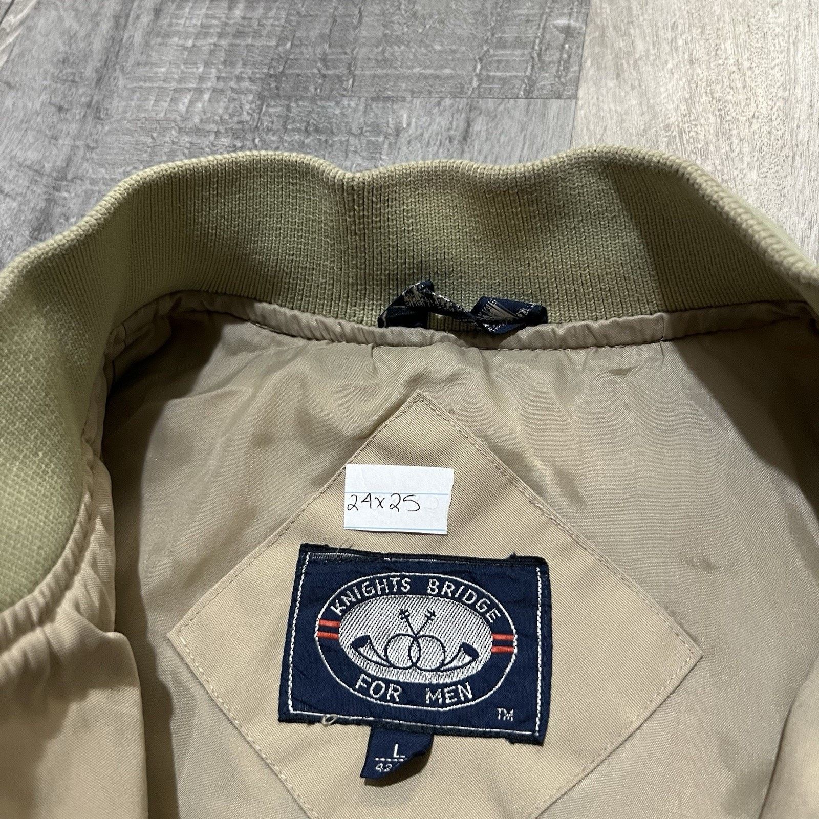 Knightsbridge VTG Knightsbridge Jacket Mens L Beige Bomber Casual Golfing Size US L / EU 52-54 / 3 - 4 Thumbnail