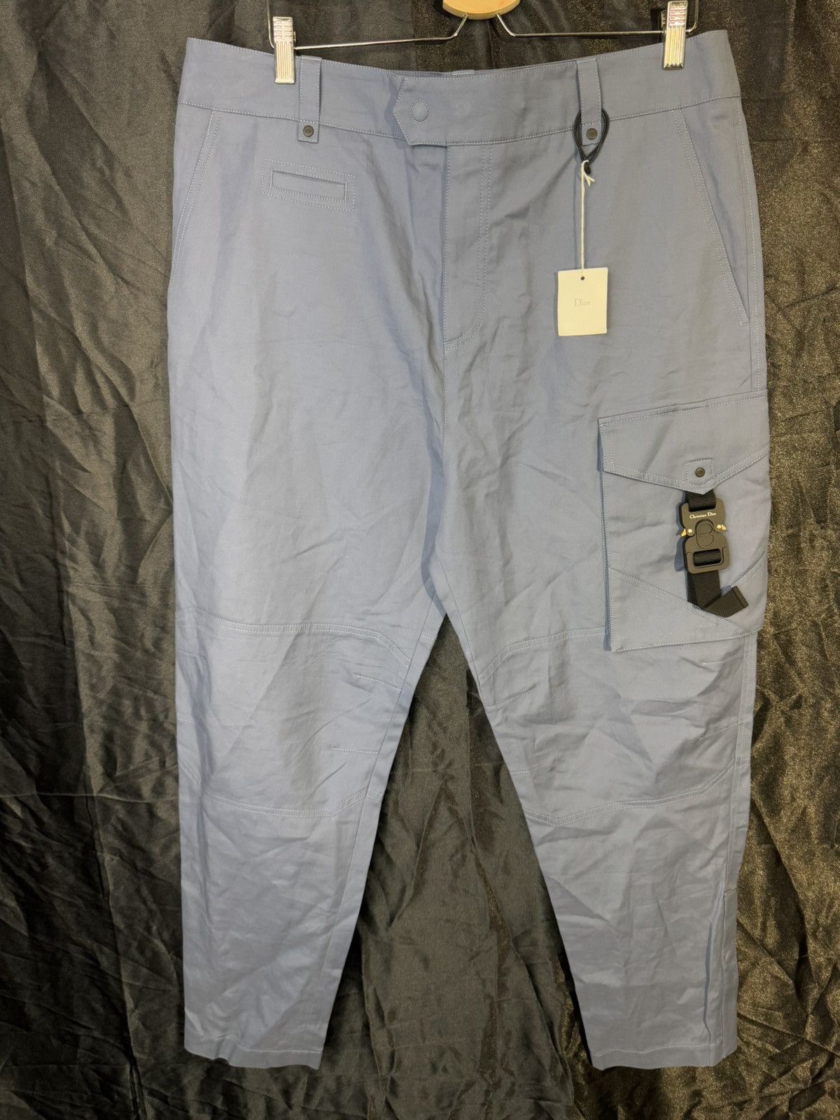 Dior dior buckle pants light blue Size US 38 / EU 54 - 1 Thumbnail