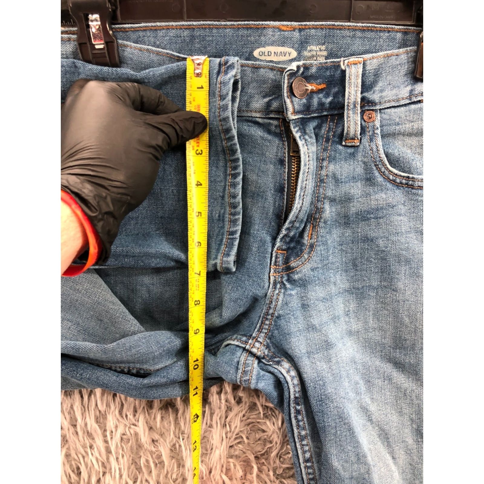 Old Navy Old Navy Athletic Straight Jeans Mens 30x30 Medium Wash Blue" Size US 30 / EU 46 - 4 Thumbnail