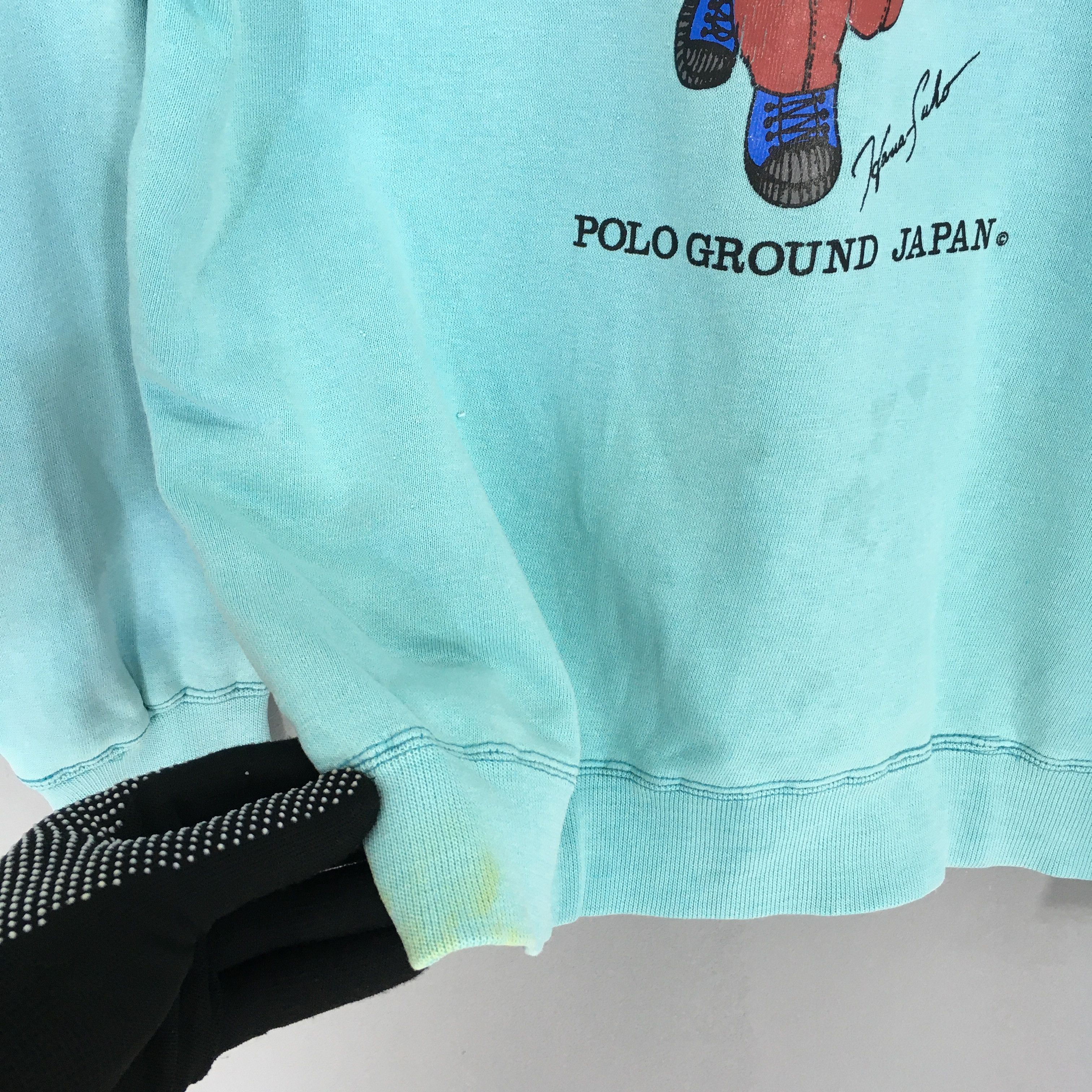 Japanese Brand × Vintage Vintage Distressed Polo Ground Bear Japan Sweatshirt Medium Size US M / EU 48-50 / 2 - 8 Thumbnail