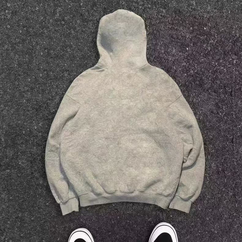 Vintage Grey retro puppy print cotton hoodie y2k Size US M / EU 48-50 / 2 - 2 Thumbnail