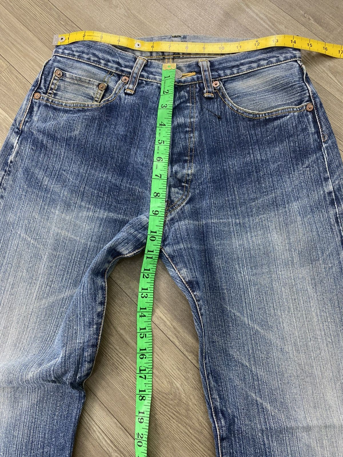 Studio D'Artisan 🇯🇵Vintage Studio D’artisan Japan Selvedge Distressed Jeans Size US 28 / EU 44 - 19 Thumbnail