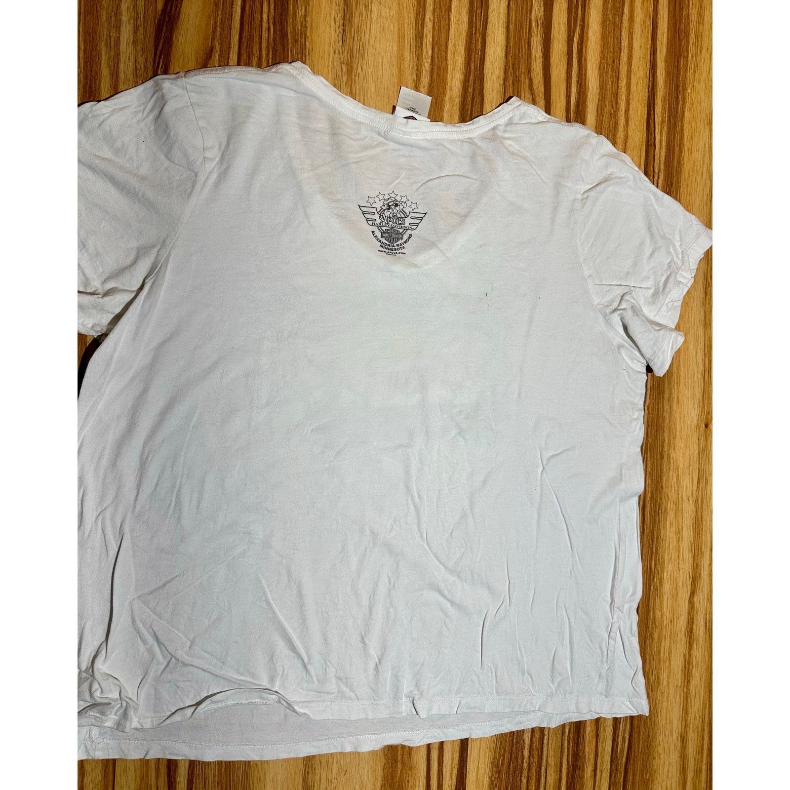 Harley Davidson Harley Davidson Ride To Live Alexandria MN. White V-Neck Size XL / US 12-14 / IT 48-50 - 8 Thumbnail