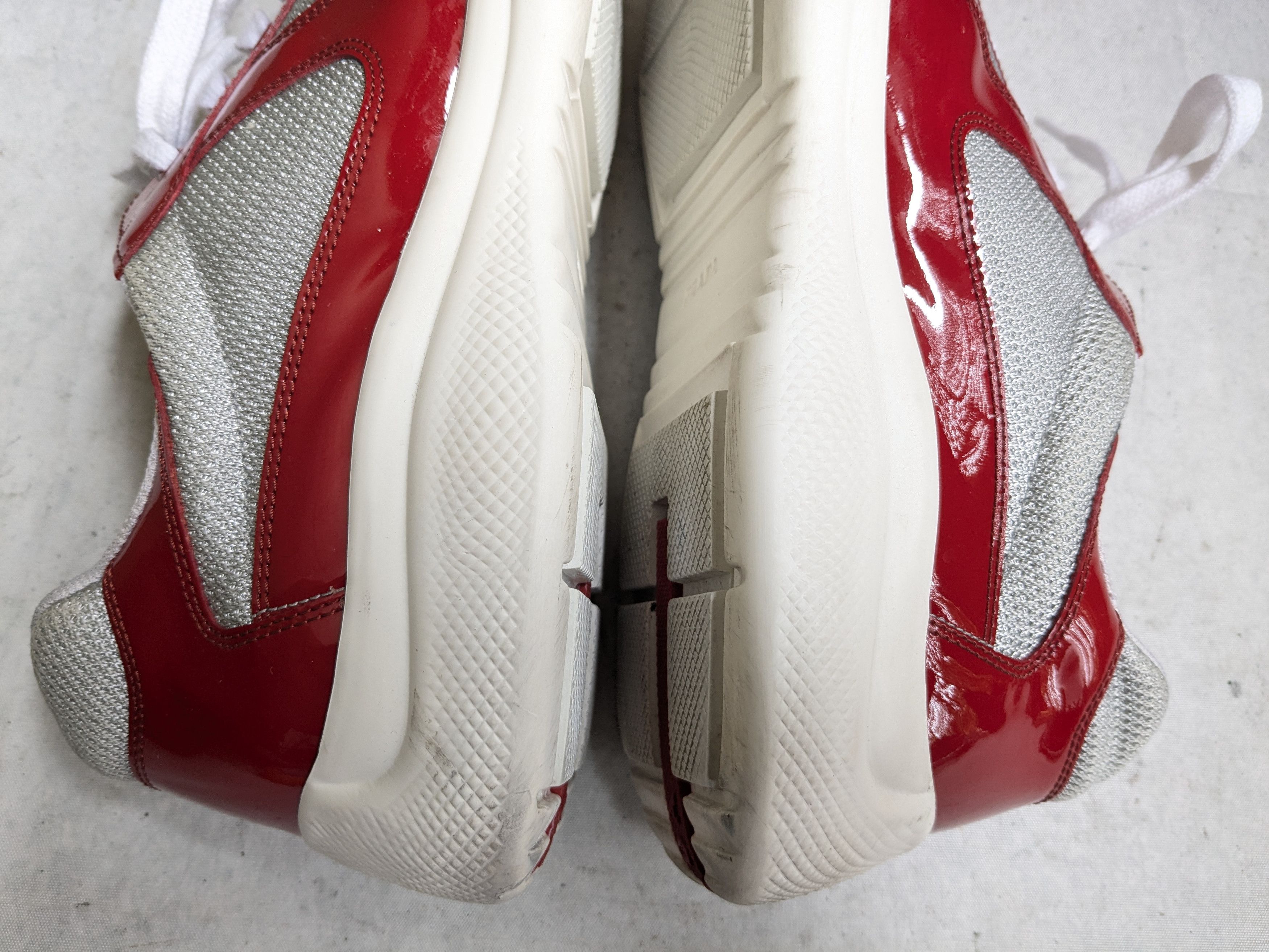 Prada Prada America's Cup Sneakers Red Patent Leather 12 Low Top Size US 12 / EU 45 - 9 Thumbnail
