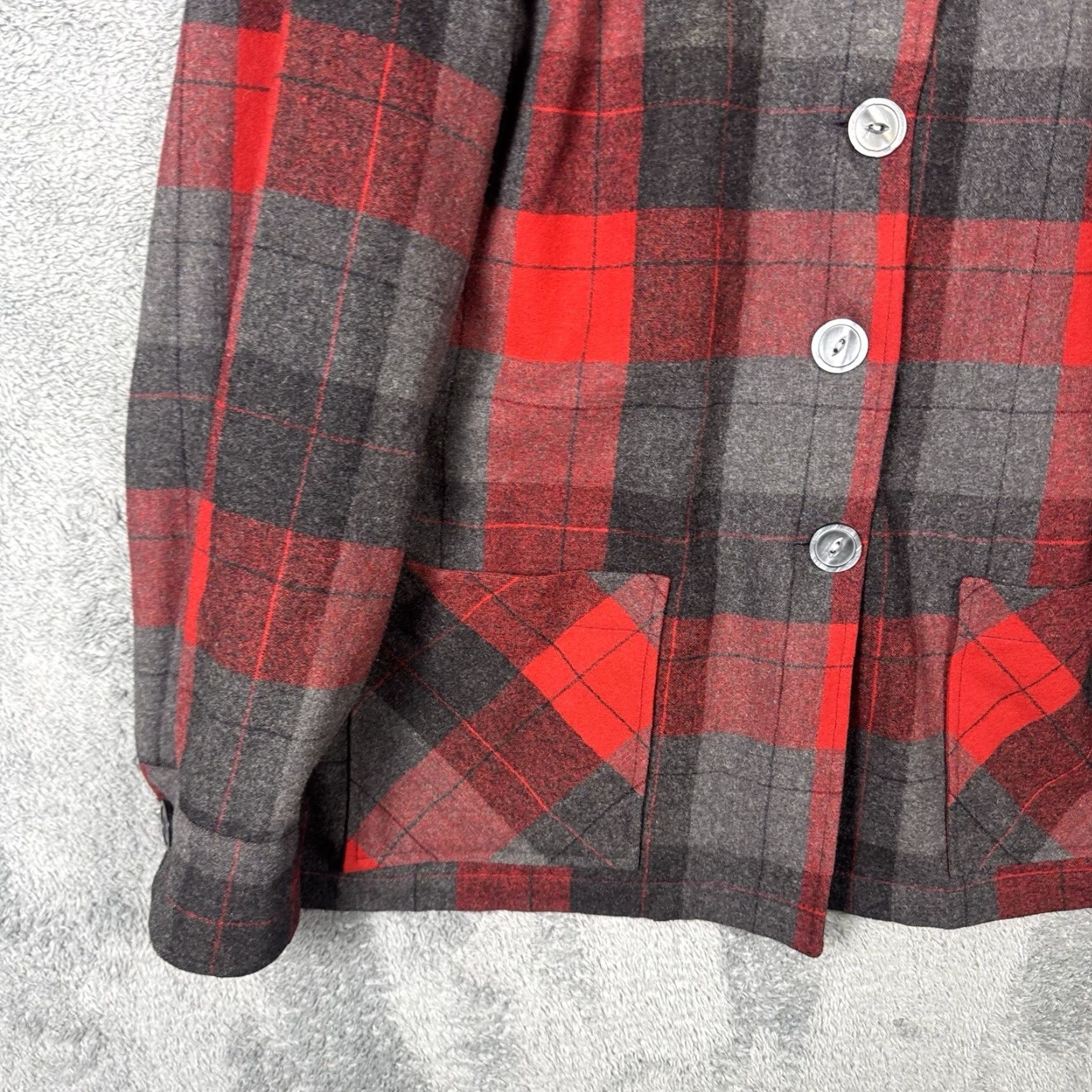 Pendleton VINTAGE Pendleton 49er Jacket Womens L Board Shirt Wool Limited Edition Jacket Size L / US 10 / IT 46 - 3 Thumbnail