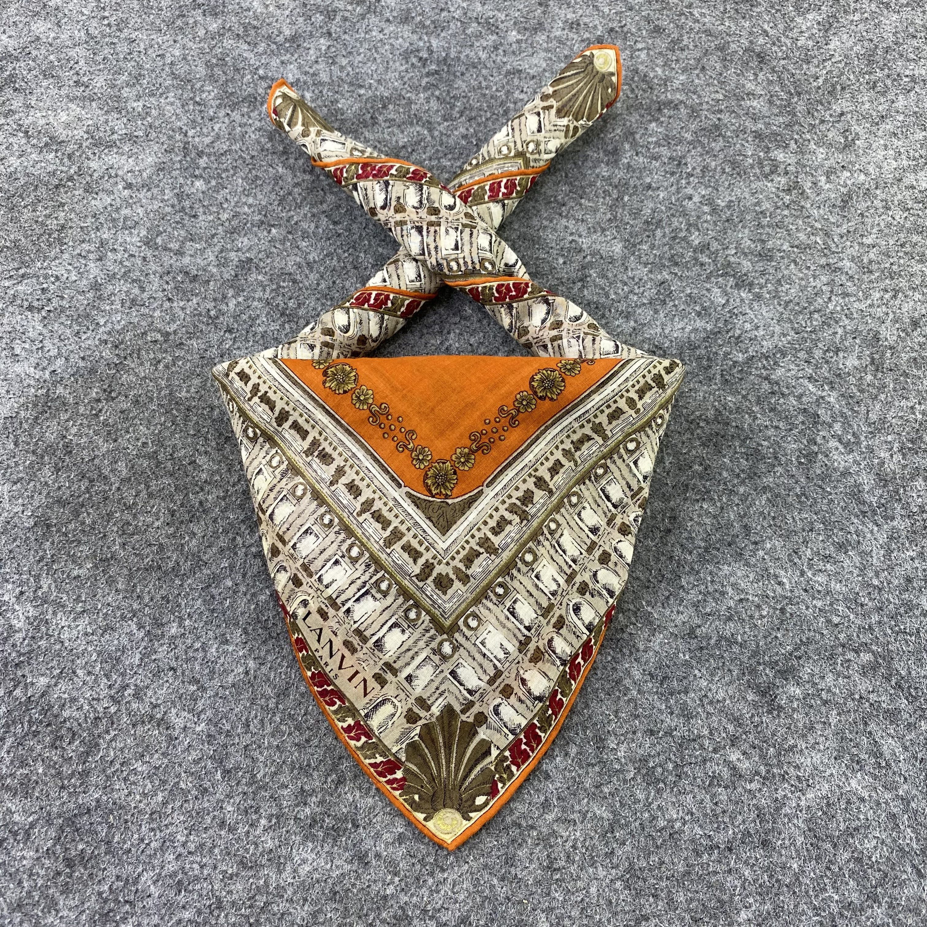 Lanvin × Vintage Lanvin Handkerchief / Bandana / Neckerchief / Headscarf-B840 Size ONE SIZE - 2 Thumbnail