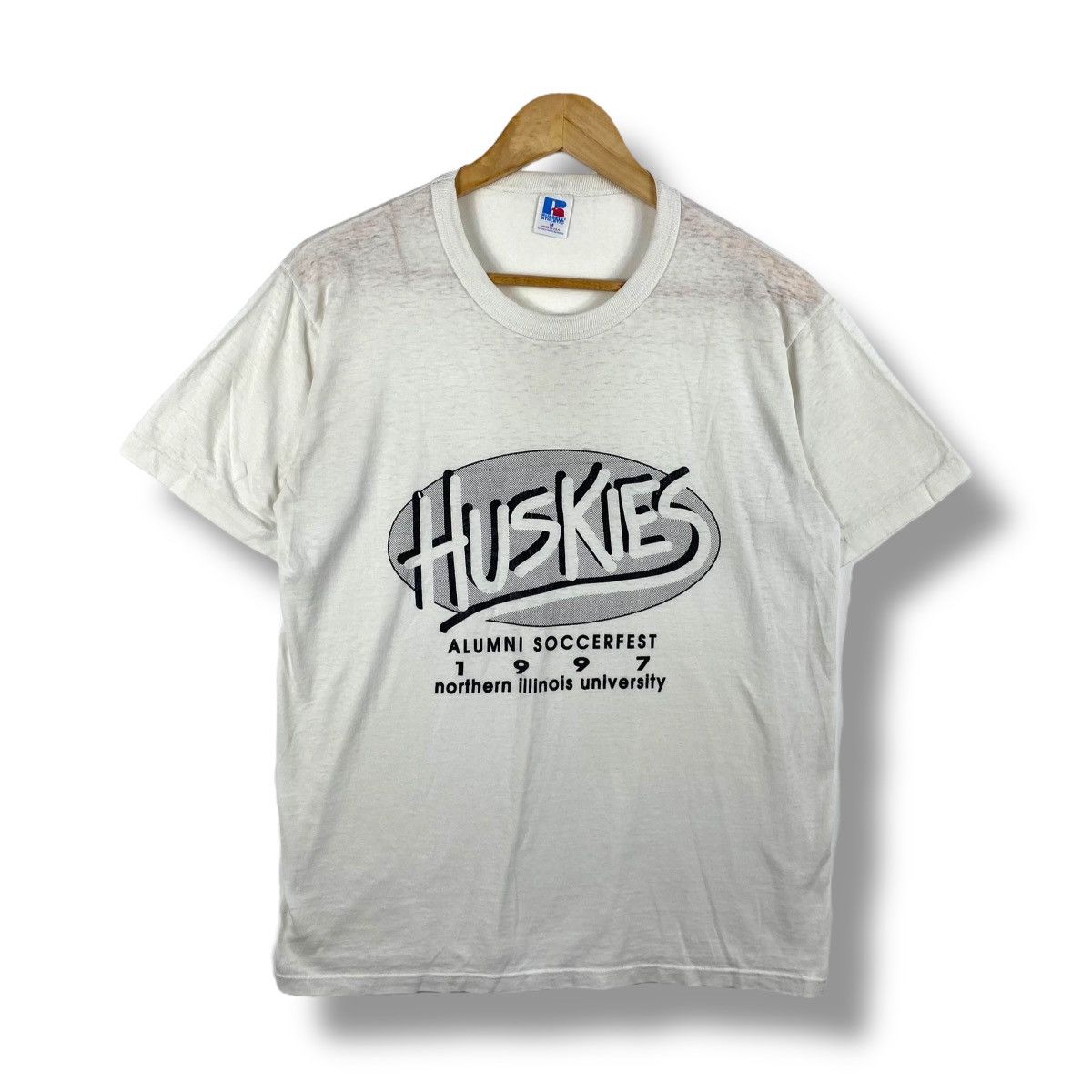 Vintage Vintage 90's HUSKIES Alumni Soccerfest Northern Illinois Size US M / EU 48-50 / 2 - 1 Thumbnail