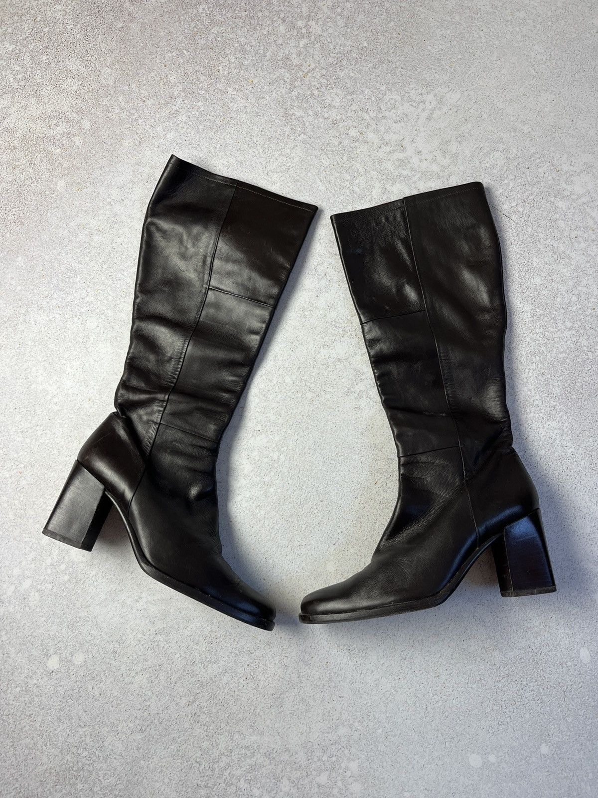 Bally Bally Knee-High Boots Folaga Square Toe Luxury Made In Italy Size US 9.5 / IT 39.5 - 1 Thumbnail
