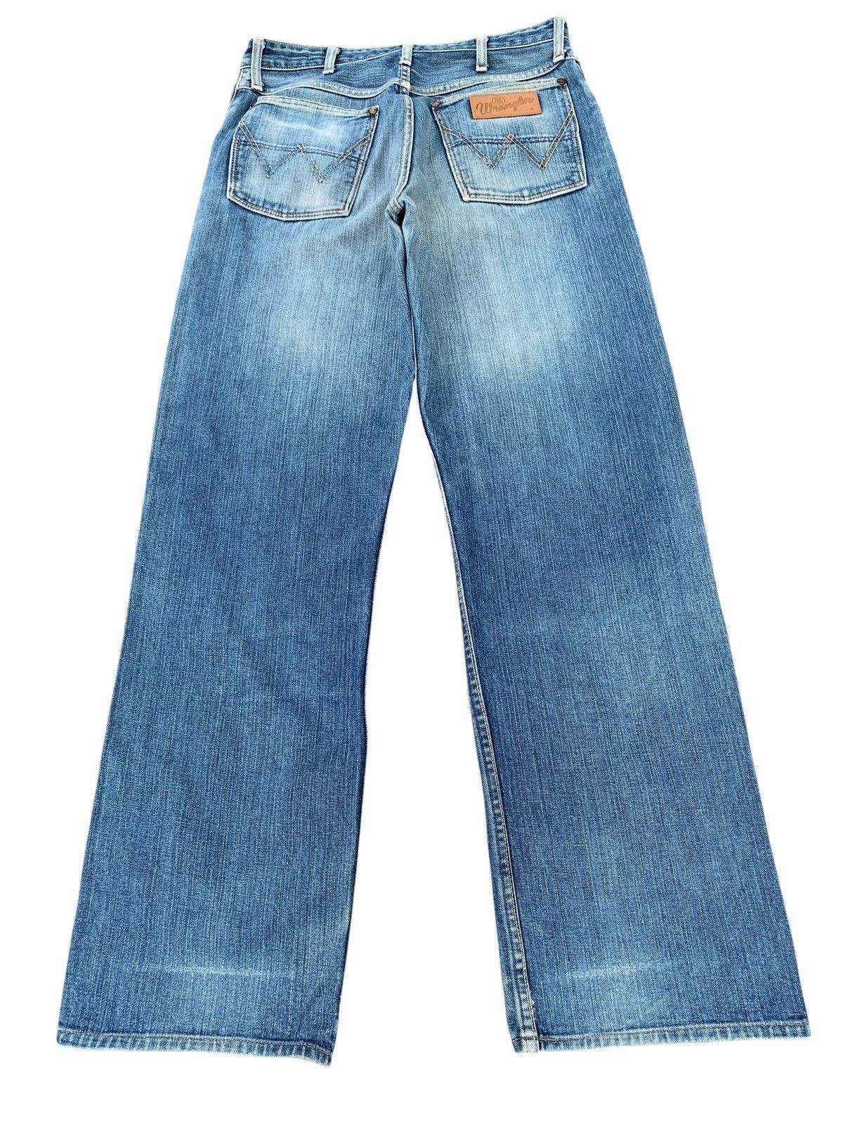 Wrangler VINTAGE WRANGLER BLUE BELL SELVEDGE FADED DISTRESSED DENIM Size US 31 - 4 Thumbnail
