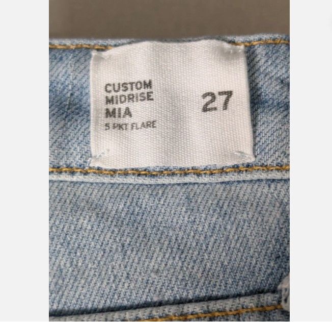 Hudson Hudson Womens Distressed Patchwork Flare Raw Hem Jeans Size 27" / US 4 / IT 40 - 7 Thumbnail