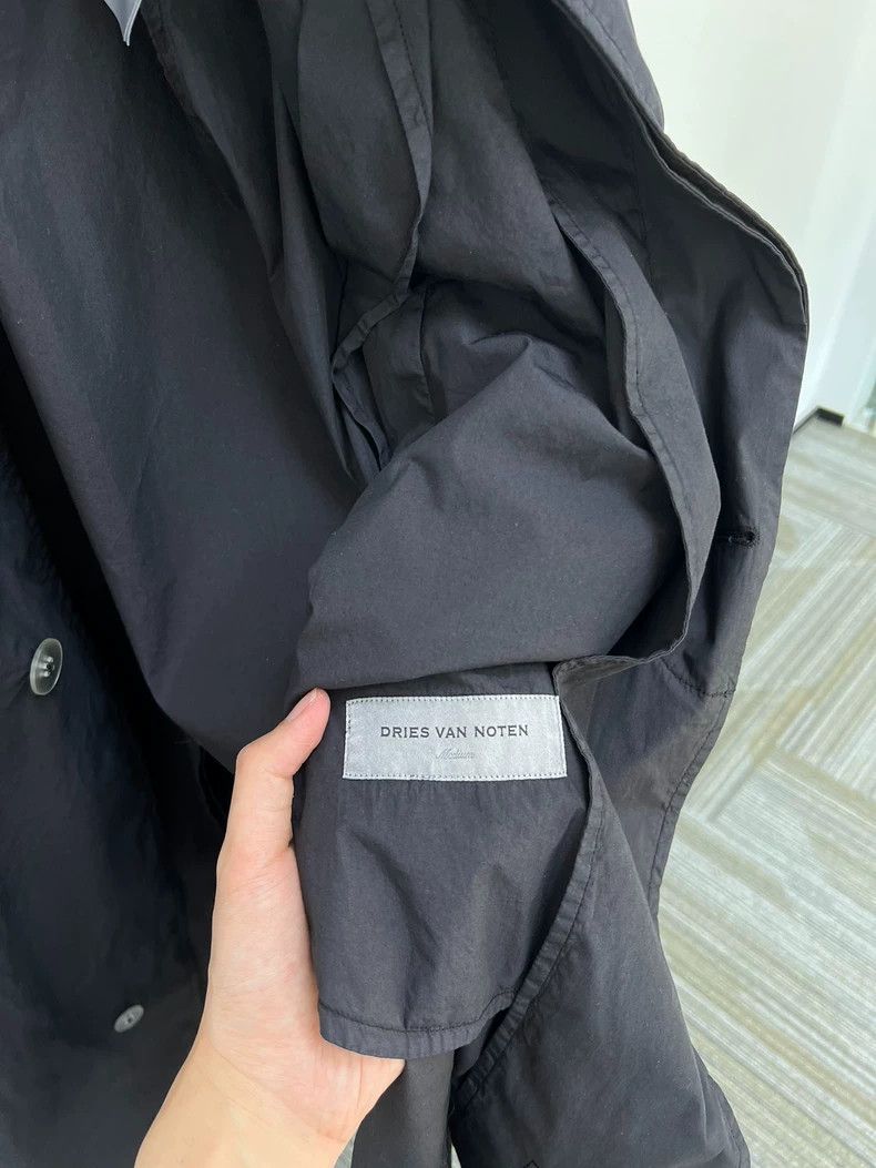 Dries Van Noten driesnvan noten Thin black trench coat 2503-Nextarrow Size US M / EU 48-50 / 2 - 6 Thumbnail