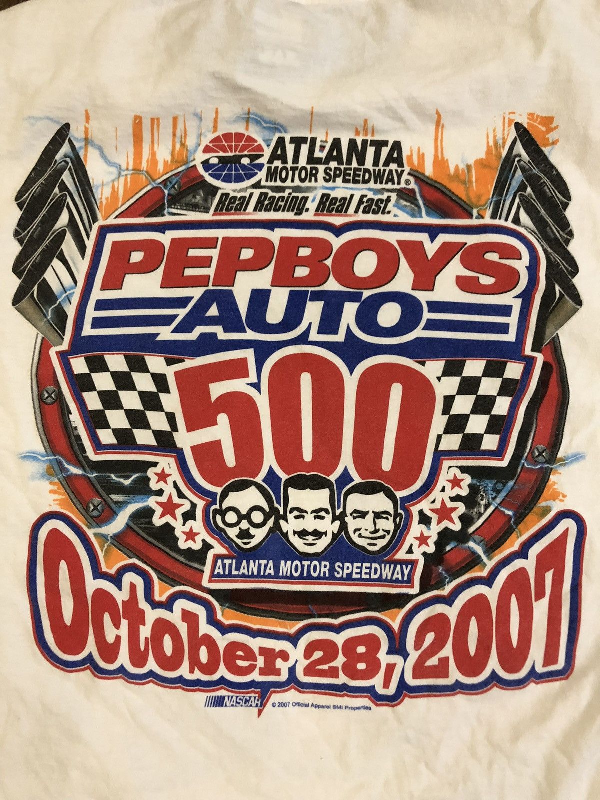 NASCAR 2007 Pepboys Auto 500 Racing Atlanta Nascar Tee Size US XXL / EU 58 / 5 - 4 Thumbnail