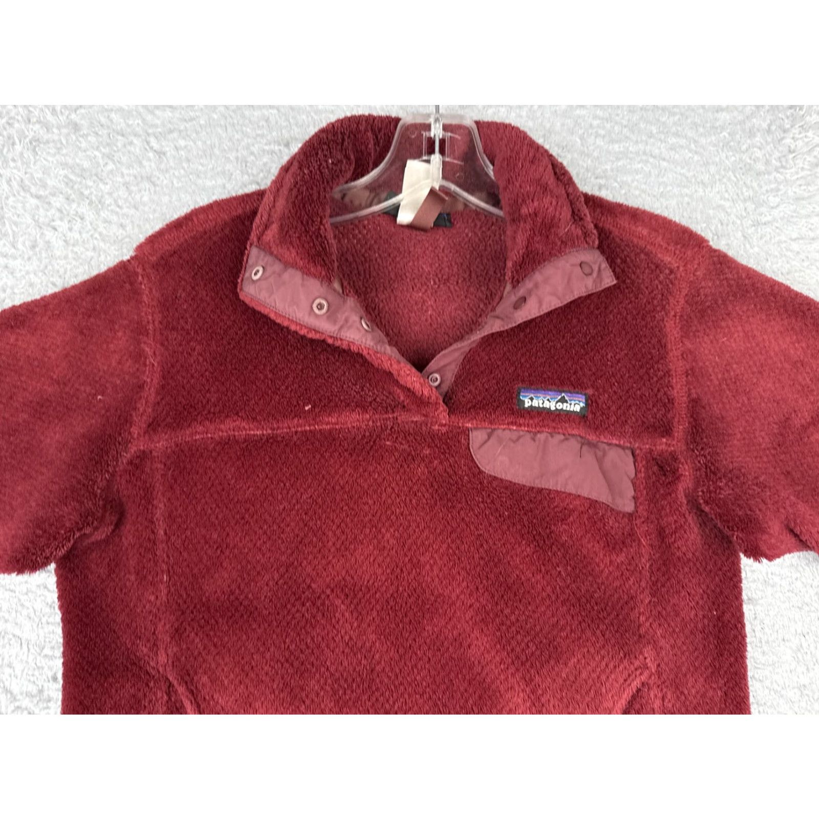 Patagonia Patagonia Jacket Womens Medium Red Fleece Snap Pullover Pockets Outdoor Hiking Size M / US 6-8 / IT 42-44 - 4 Thumbnail