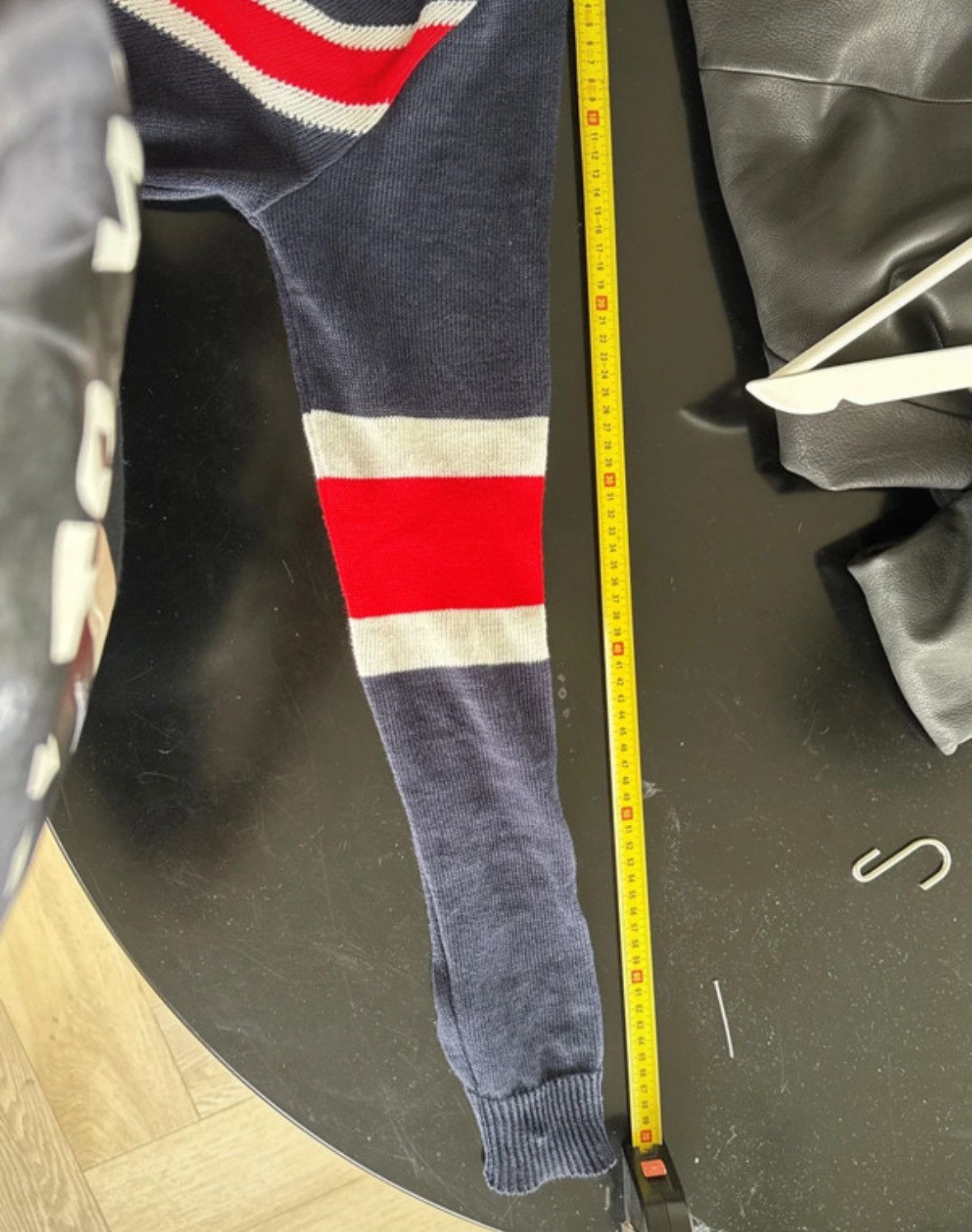 Balmain × Pierre Balmain Balmain SS16 Runway Distressed Union Jack Knit Sweater Size US M / EU 48-50 / 2 - 9 Thumbnail