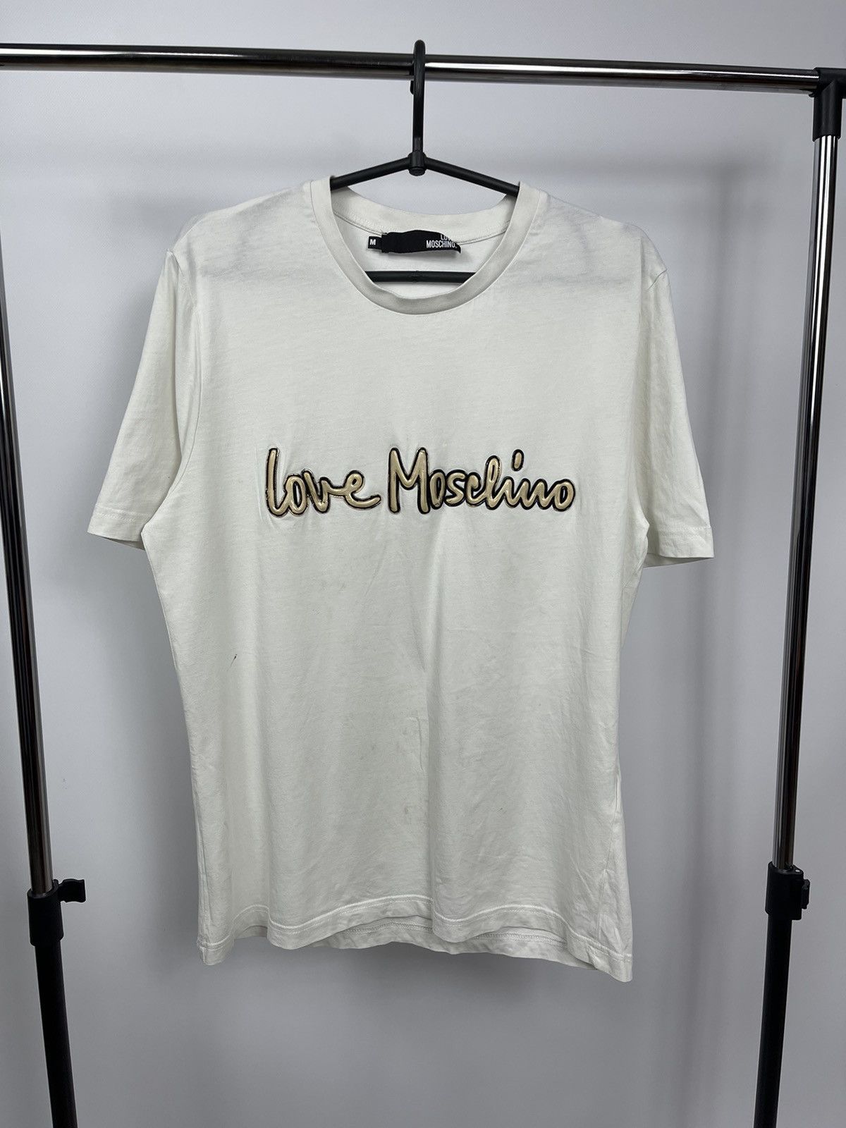 Moschino Love Moschino T-Shirt Size M (USA) Big Logo White Size US M / EU 48-50 / 2 - 1 Thumbnail