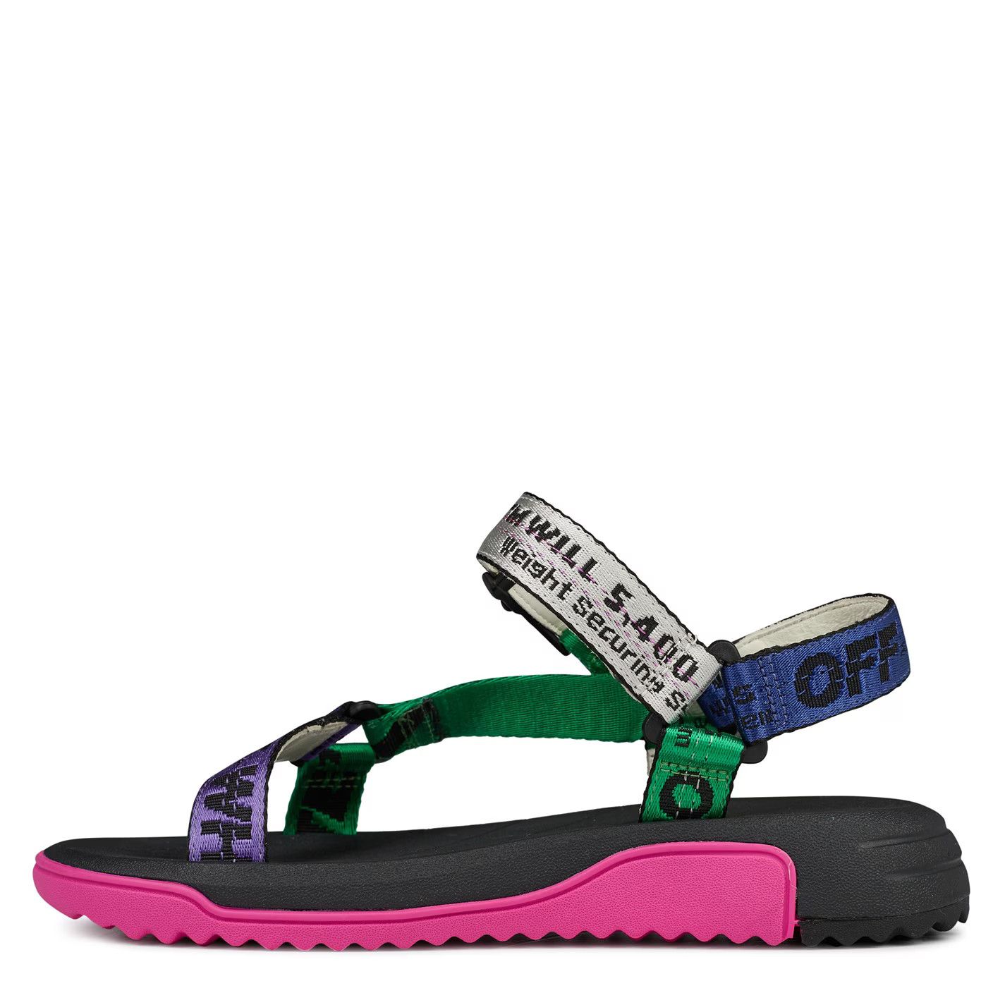 Off-White o1g2r1mq0125 Trek Flat Sandals in Multicolor Size US 8 / IT 38 - 2 Thumbnail