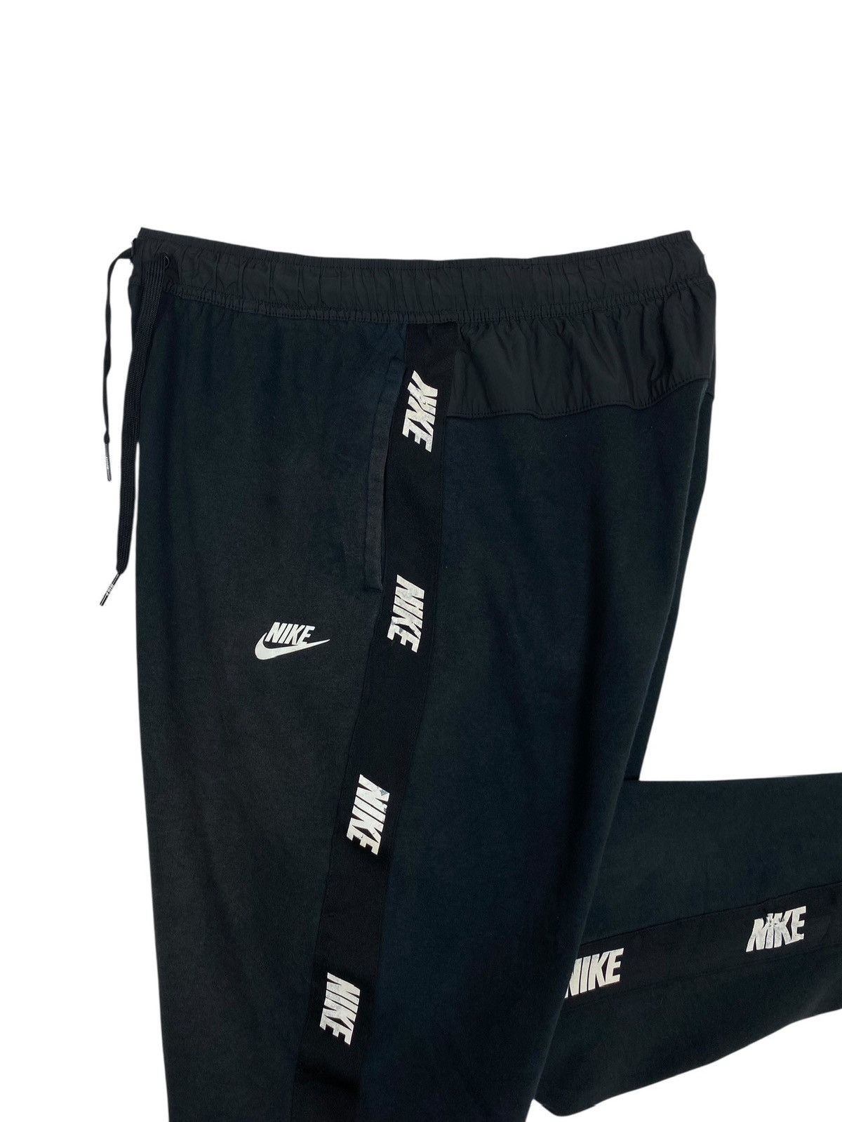 Nike Rare‼️ Nike Side Tape Logo Sweatpants Size US 31 - 2 Thumbnail