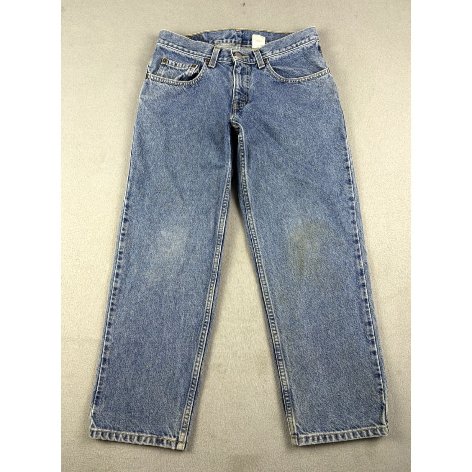 Levi's VINTAGE Levi's 550 Jeans Husky Fit 30x26 Blue Denim Straight Leg 90s Mens Jeans Size US 30 / EU 46 - 2 Thumbnail