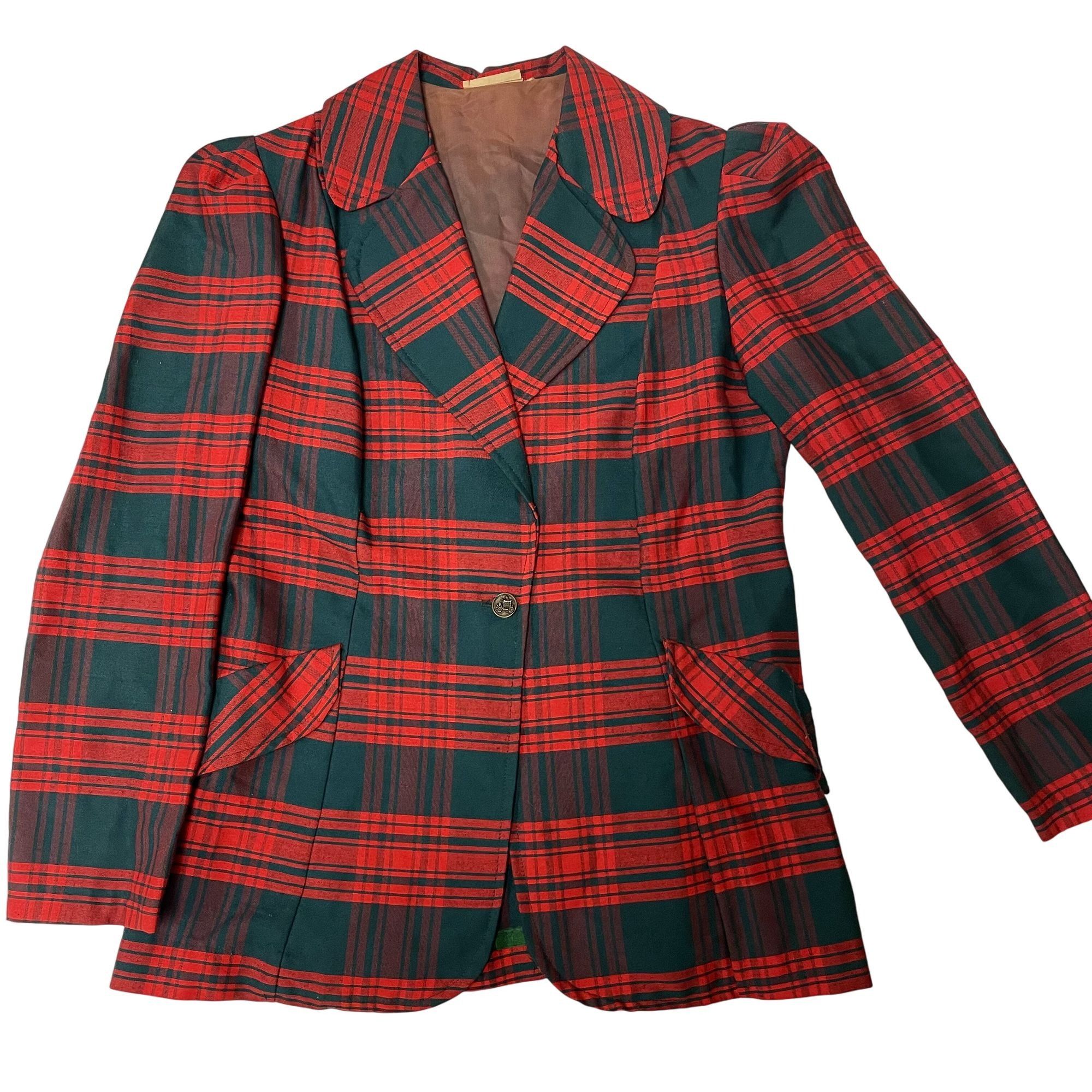 Other Vtg TARTAN CHRISTMAS Plaid Jacket Blazer Shirt M Size M / US 6-8 / IT 42-44 - 2 Thumbnail