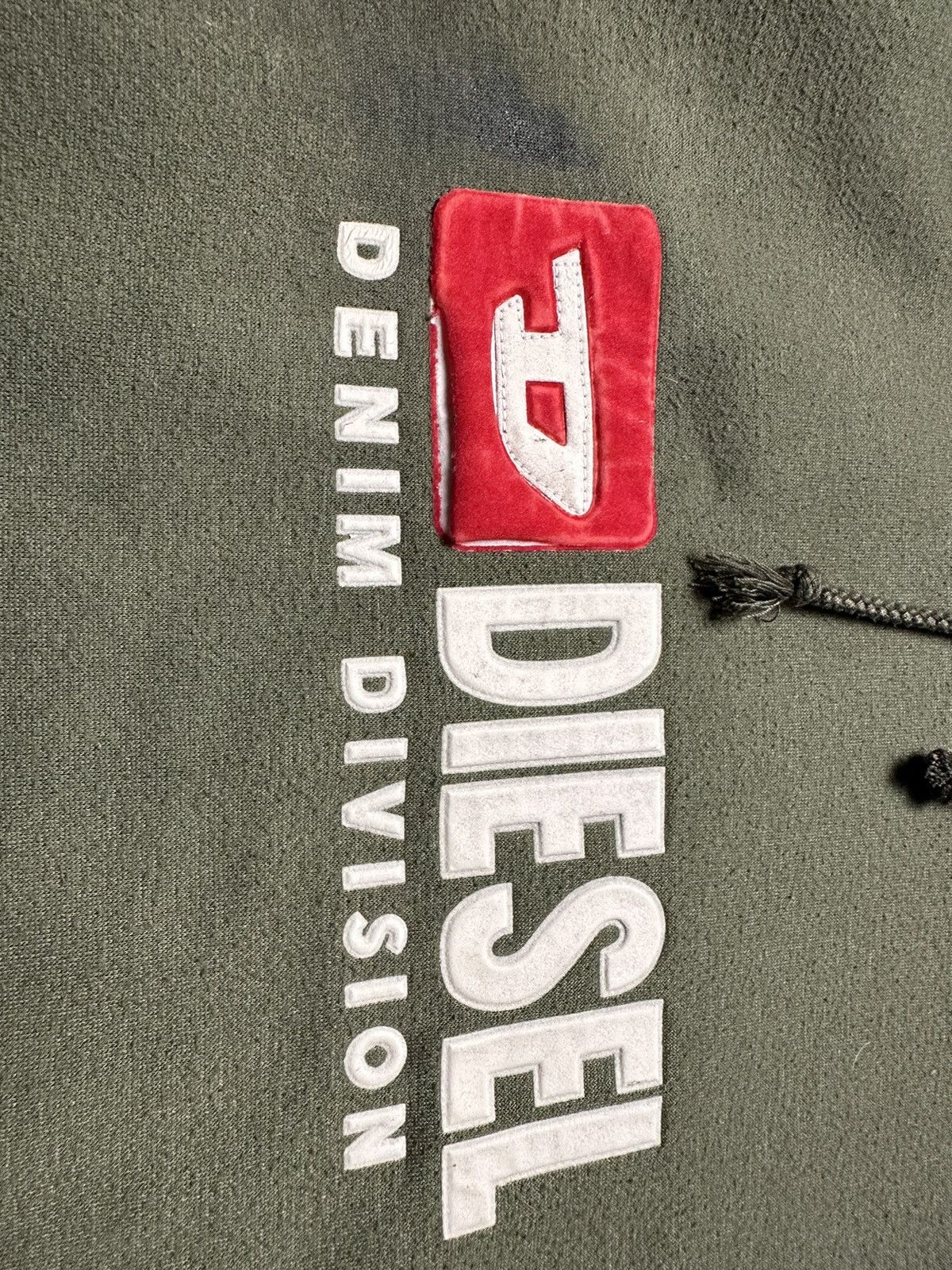 Diesel × Vintage Vintage Diesel hoodie khaki size L box logo Size US L / EU 52-54 / 3 - 4 Thumbnail