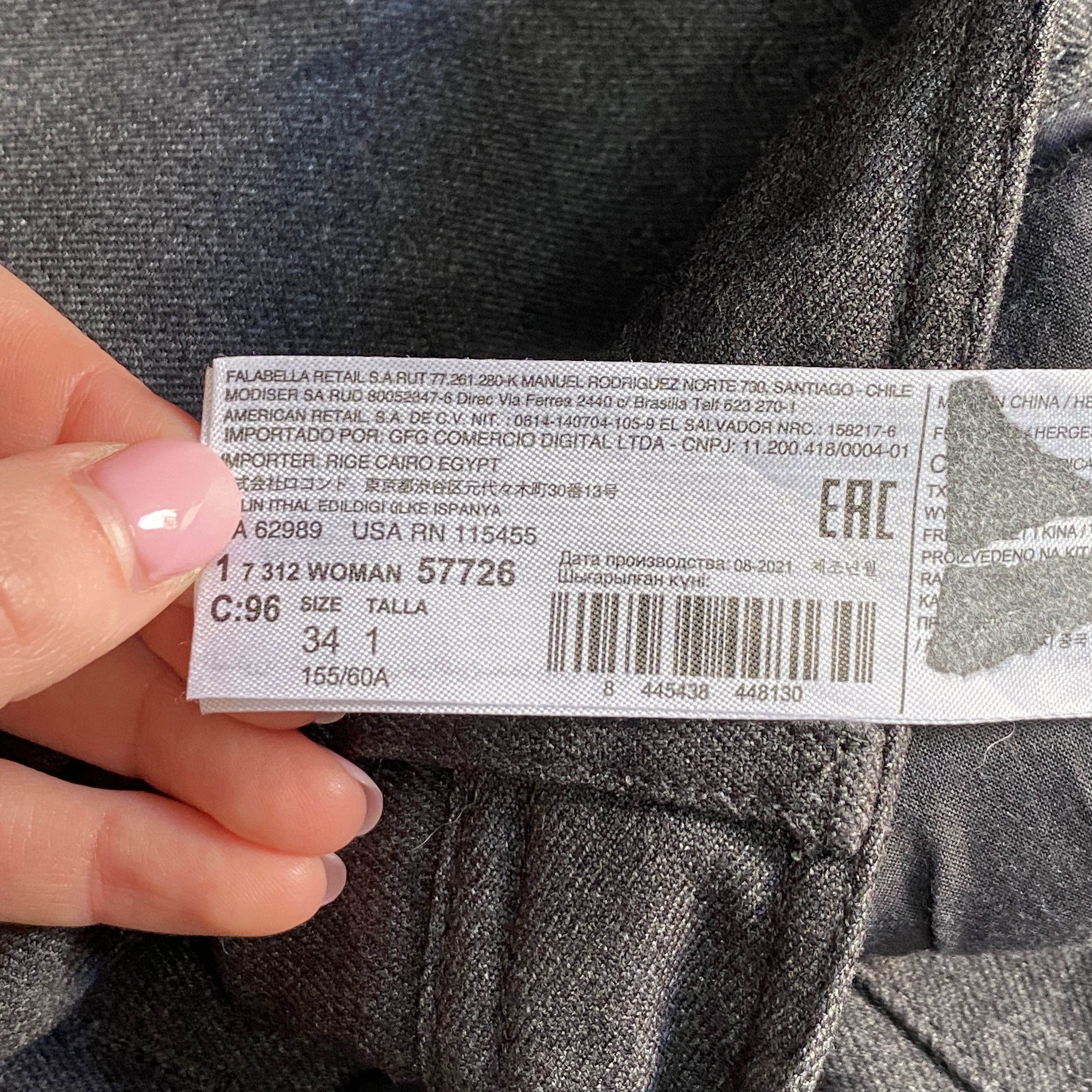 Mango Mango Charcoal Grey High Waisted Wide Leg Tailored Pants Size 26" / US 2 / IT 38 - 6 Thumbnail