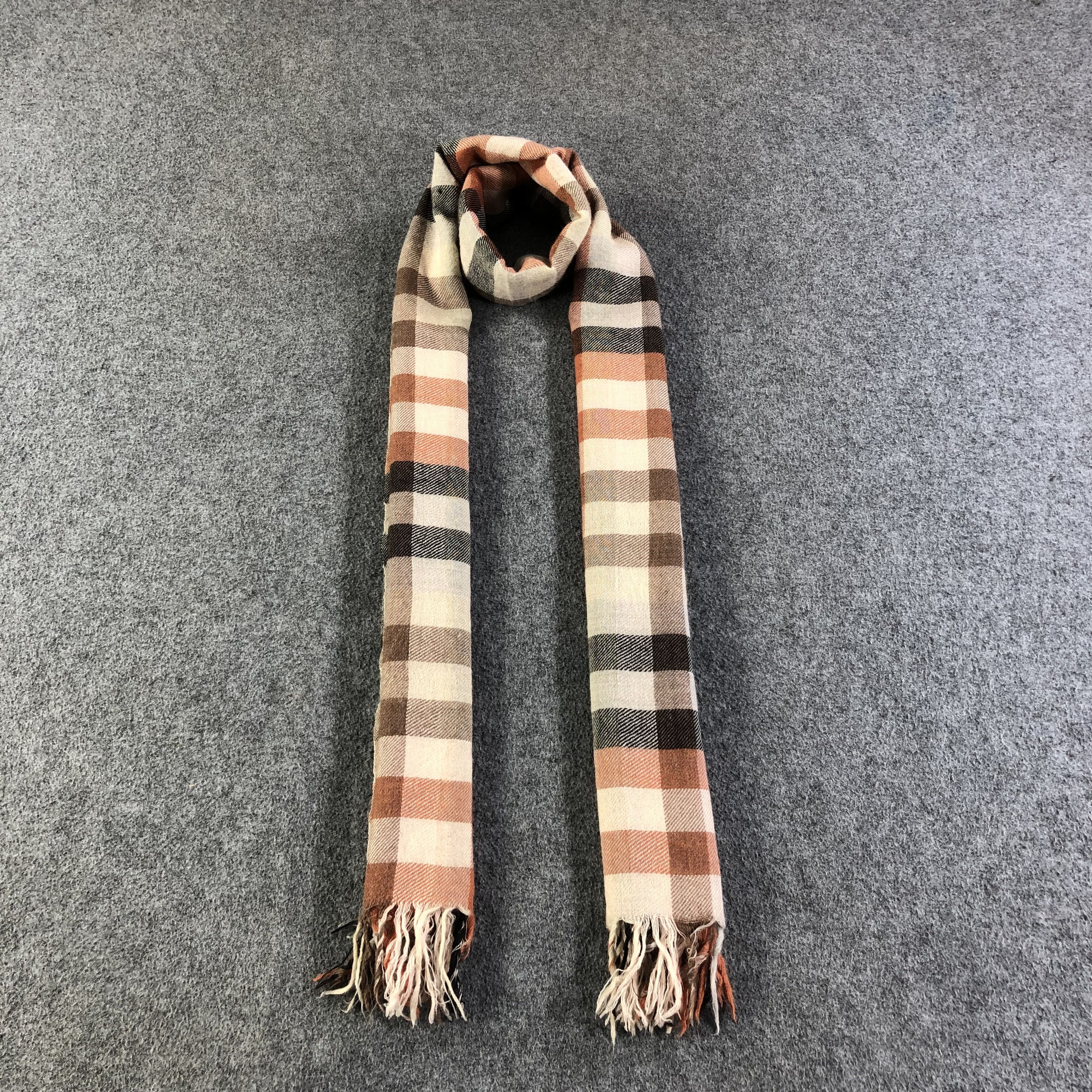 Margaret Howell Margaret Howell Gingham Wool Scarf Muffler Shawl V1250 Size ONE SIZE - 1 Thumbnail
