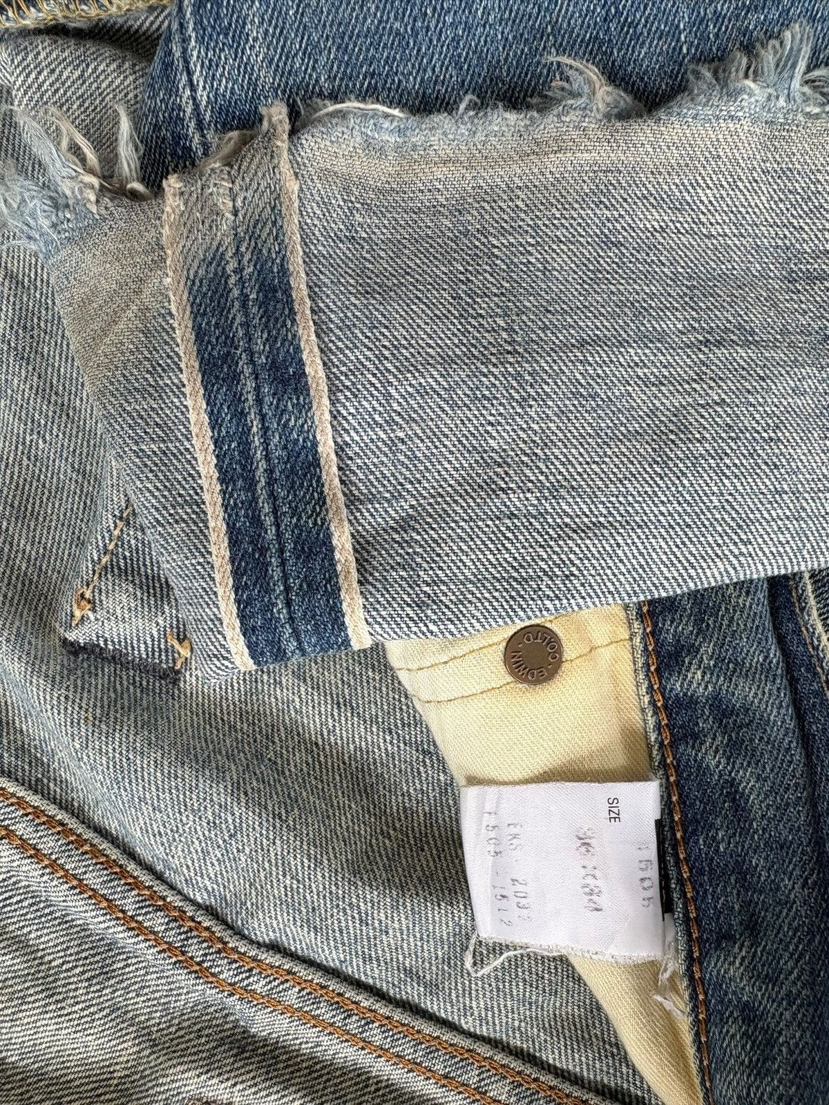 Edwin Vintage Edwin 505 Selvedge Distress Baggy Jeans Size US 39 - 5 Thumbnail