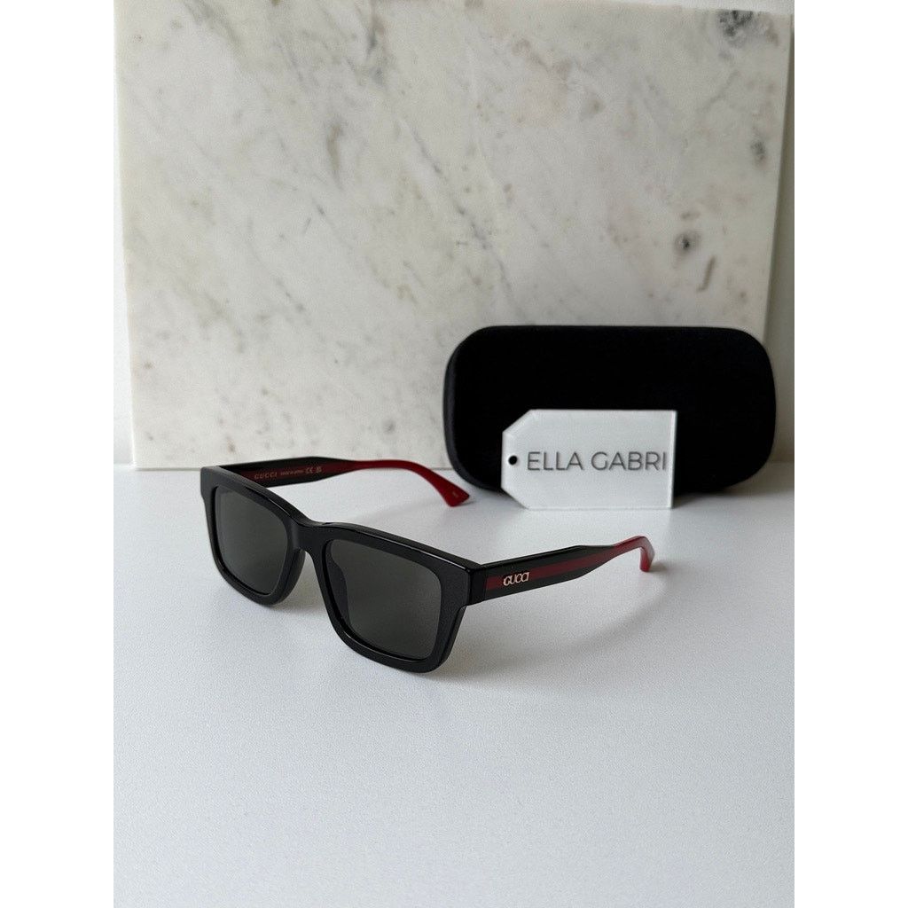 Gucci NEW Gucci GG1869S Black Squared Sunglasses $515 Size ONE SIZE - 10 Thumbnail