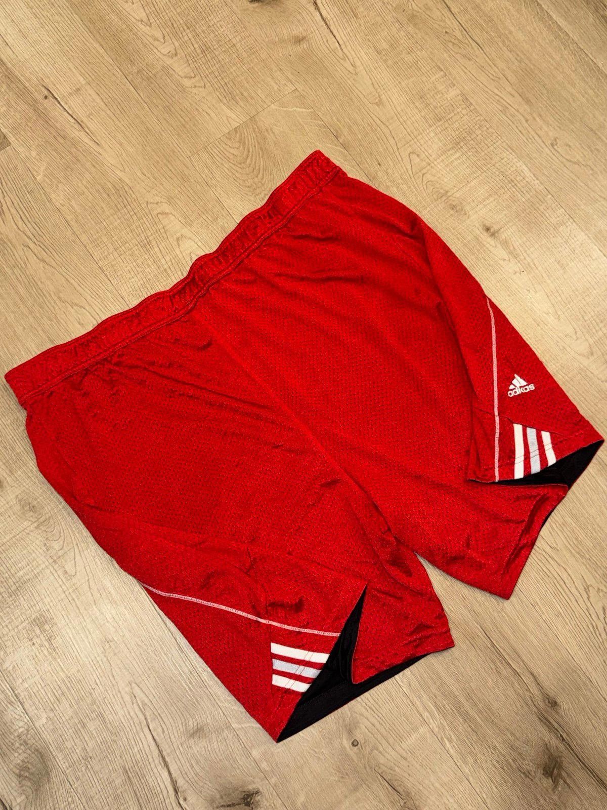 Adidas Vintage Y2K Adidas Red Soccer Shorts Heavyweight Sz XL Rare Size US 36 / EU 52 - 1 Thumbnail