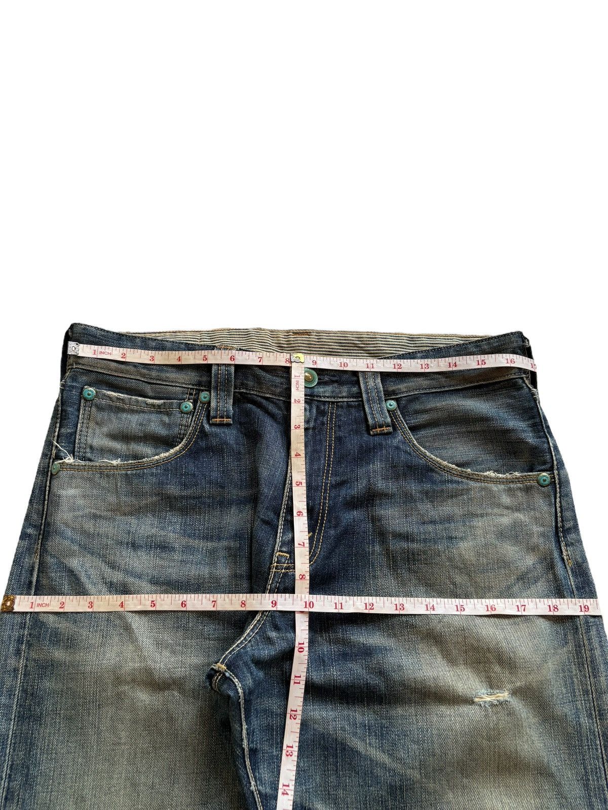 Levi's Vintage 90s Levis 503 Mud Wash Ripped Loose Baggy Jeans Size US 34 / EU 50 - 13 Thumbnail