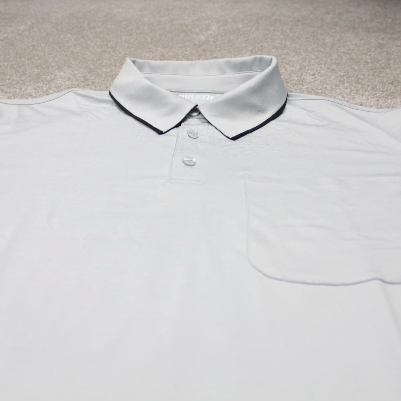 Vintage Duluth Mens Large Polo Shirt Gray Short Sleeve Stretch Polyester Spandex Regular Fit Pullover Classic Outdoor Golf Hiking Walking Size US L / EU 52-54 / 3 - 4 Thumbnail