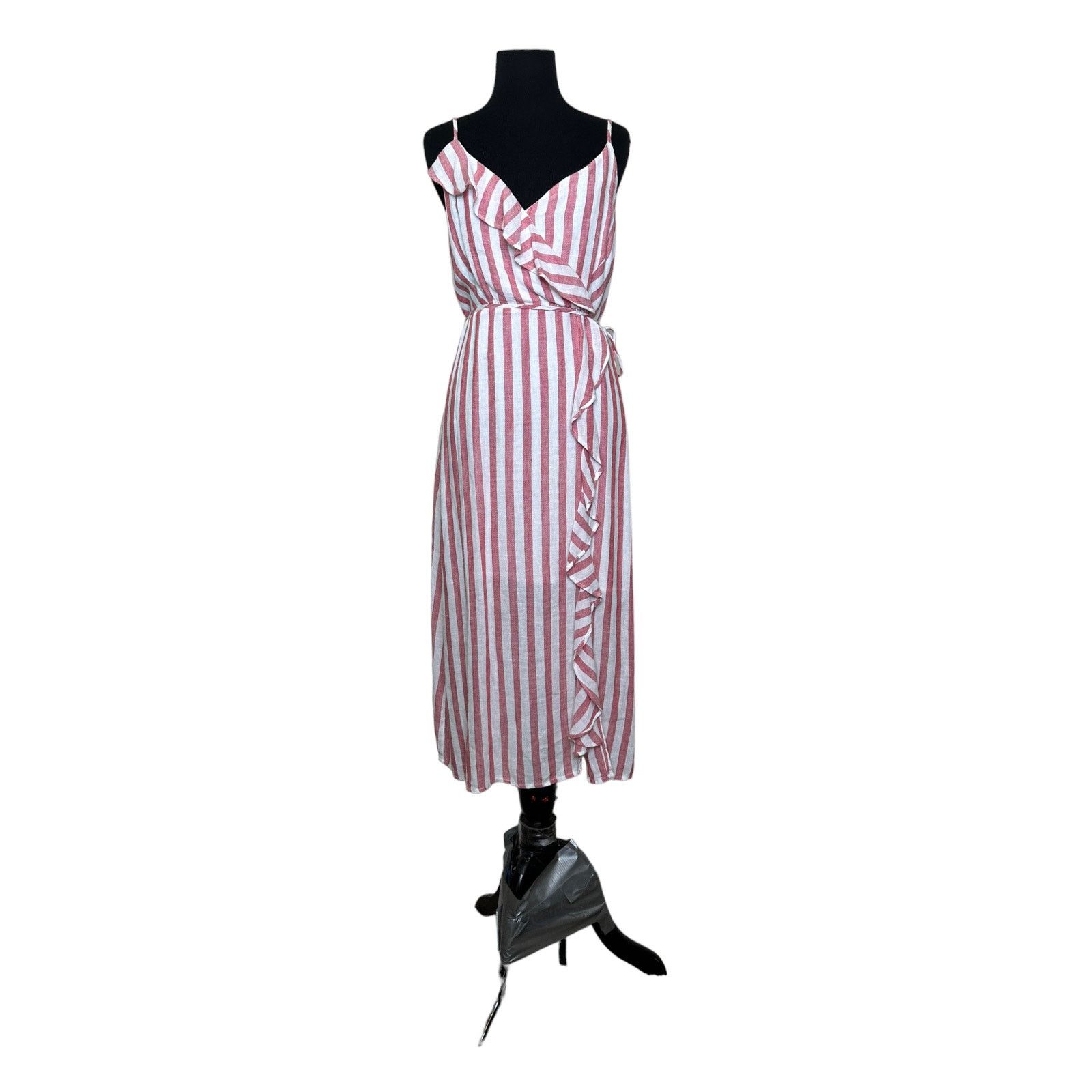 Rails Rails pink white pin stripes ruffle detail midi dress Small Size S / US 4 / IT 40 - 9 Thumbnail