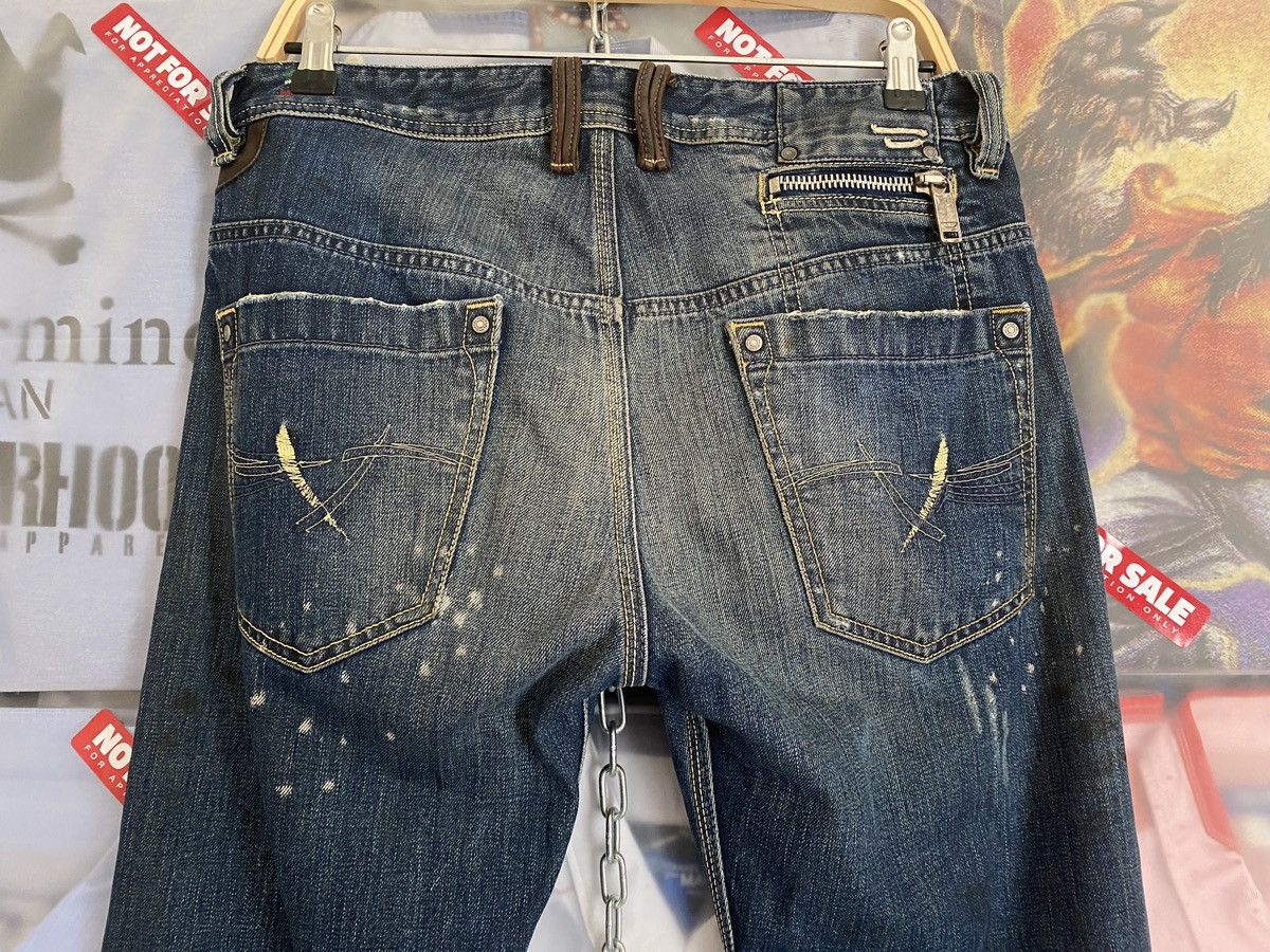 Diesel Vintage 2005 Diesel Onija Wash Denim Distressed Size US 33 - 15 Thumbnail