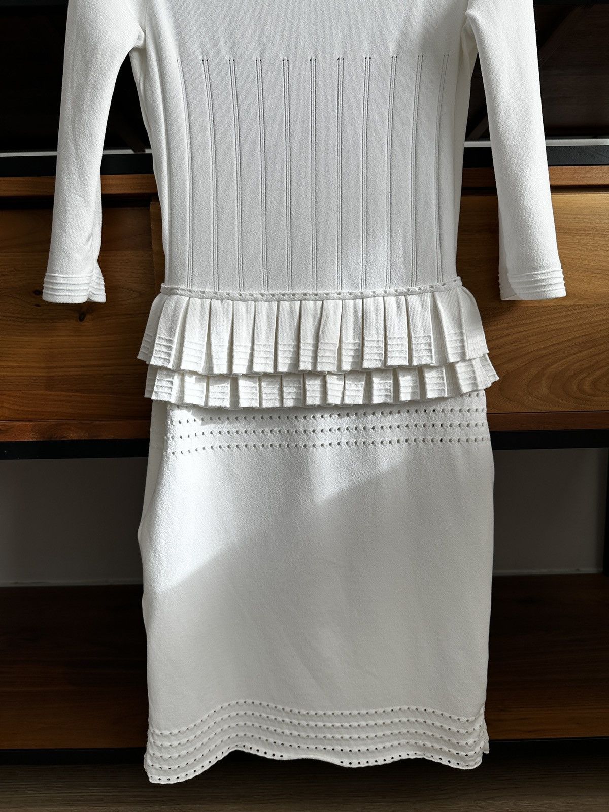 Dsquared2 Dsquared2 White Knit Open Back Dress – Made in Italy Size S / US 4 / IT 40 - 10 Thumbnail