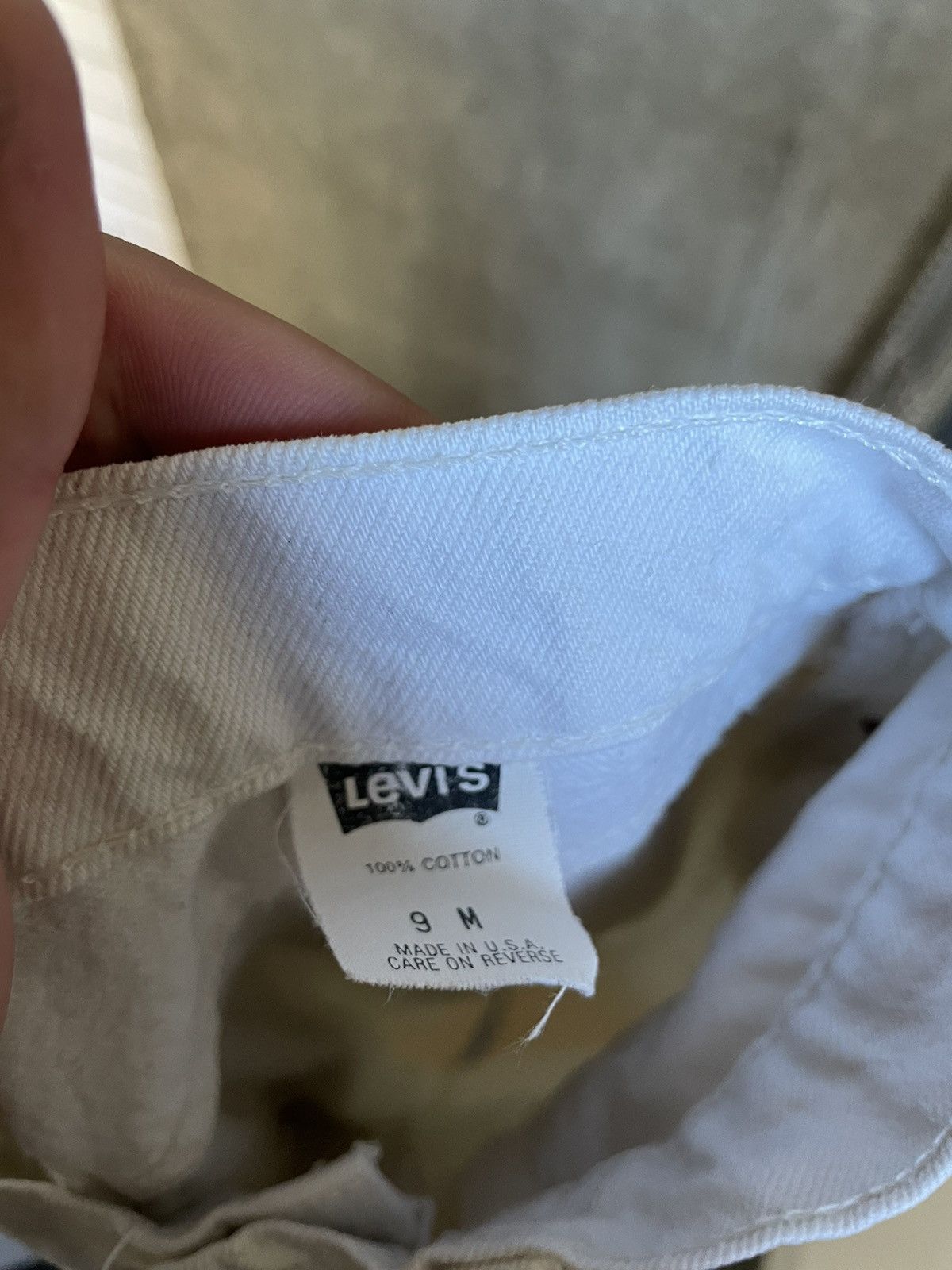 Levi's Vintage Levi’s Baggy White Perfect Faded Jeans Size 28" / US 6 / IT 42 - 11 Thumbnail